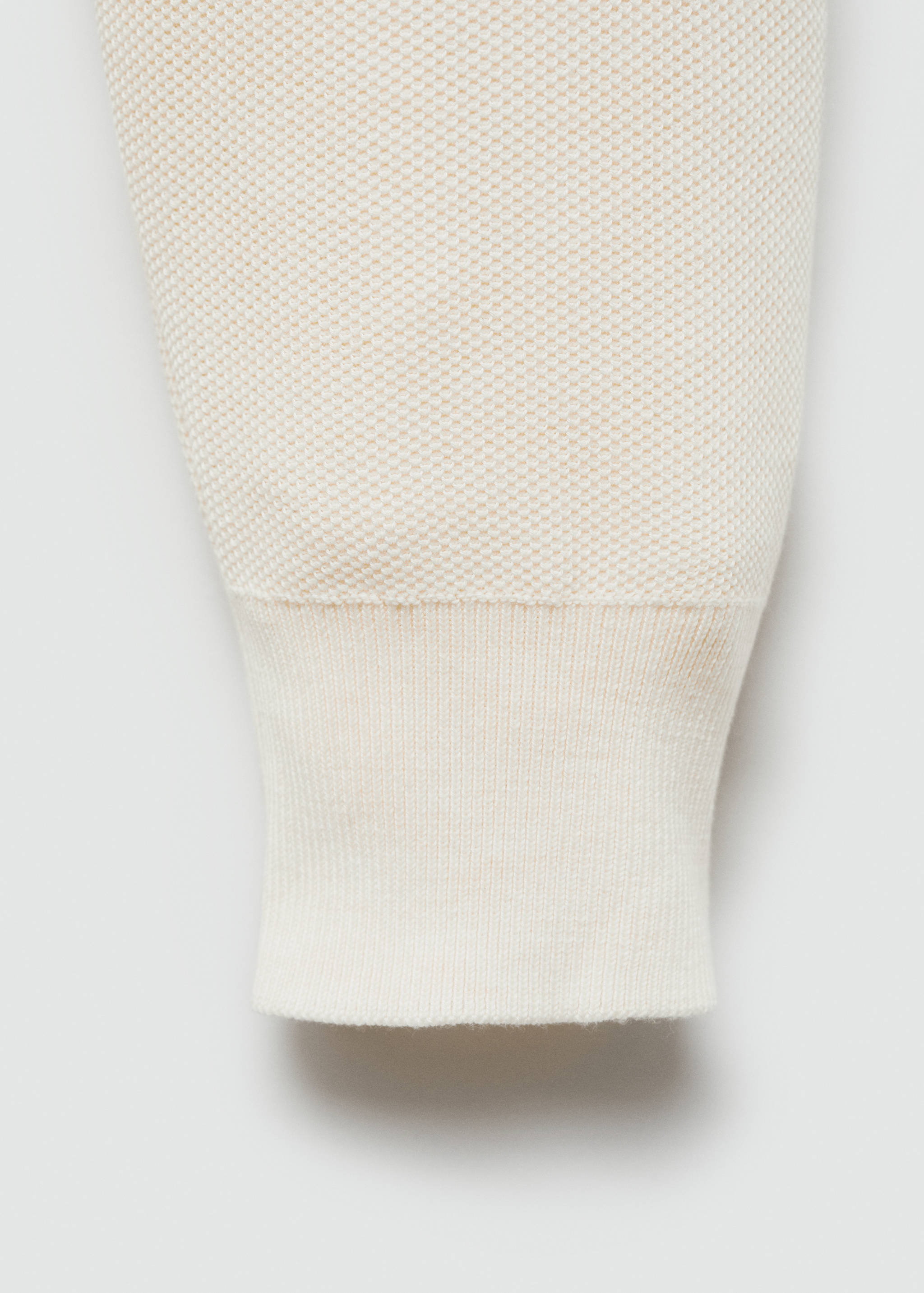 Pull-over structuré col polo zippé - Détail de l'article 0