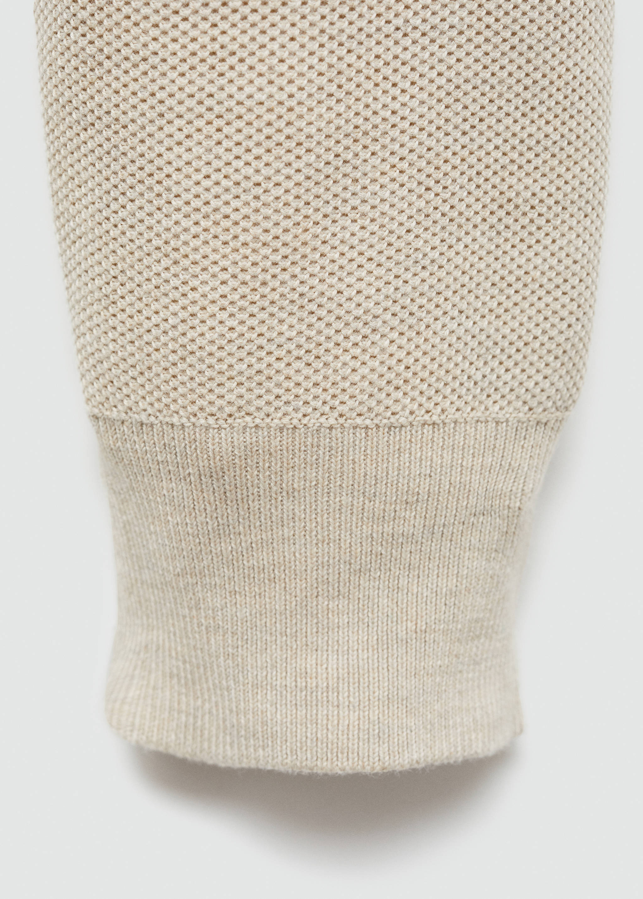 Pull-over structuré col polo zippé - Détail de l'article 0