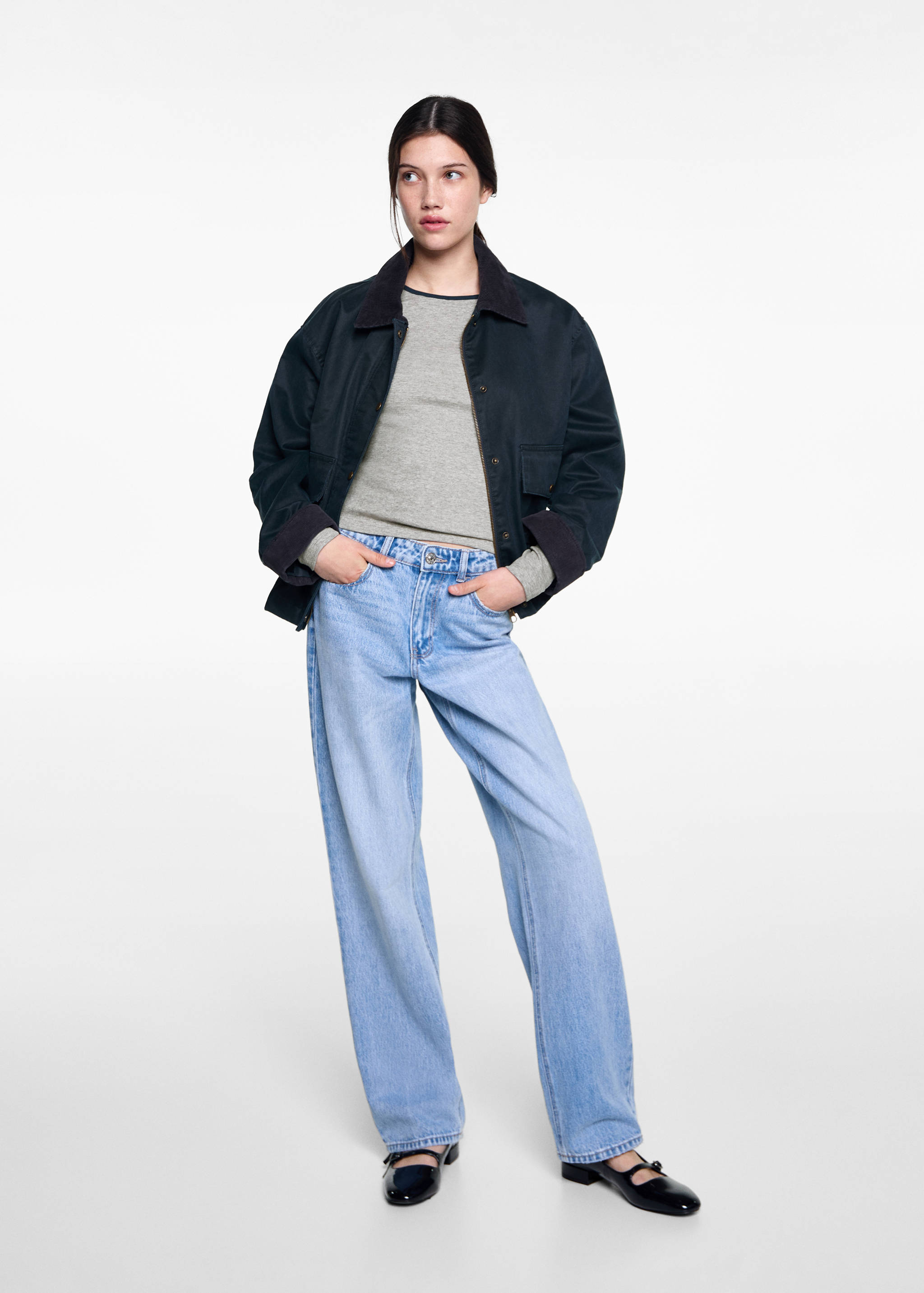 Gemêleerd T-shirt - Overzichtstekening