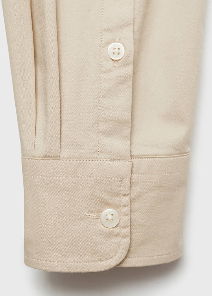Regular fit cotton shirt — Beige