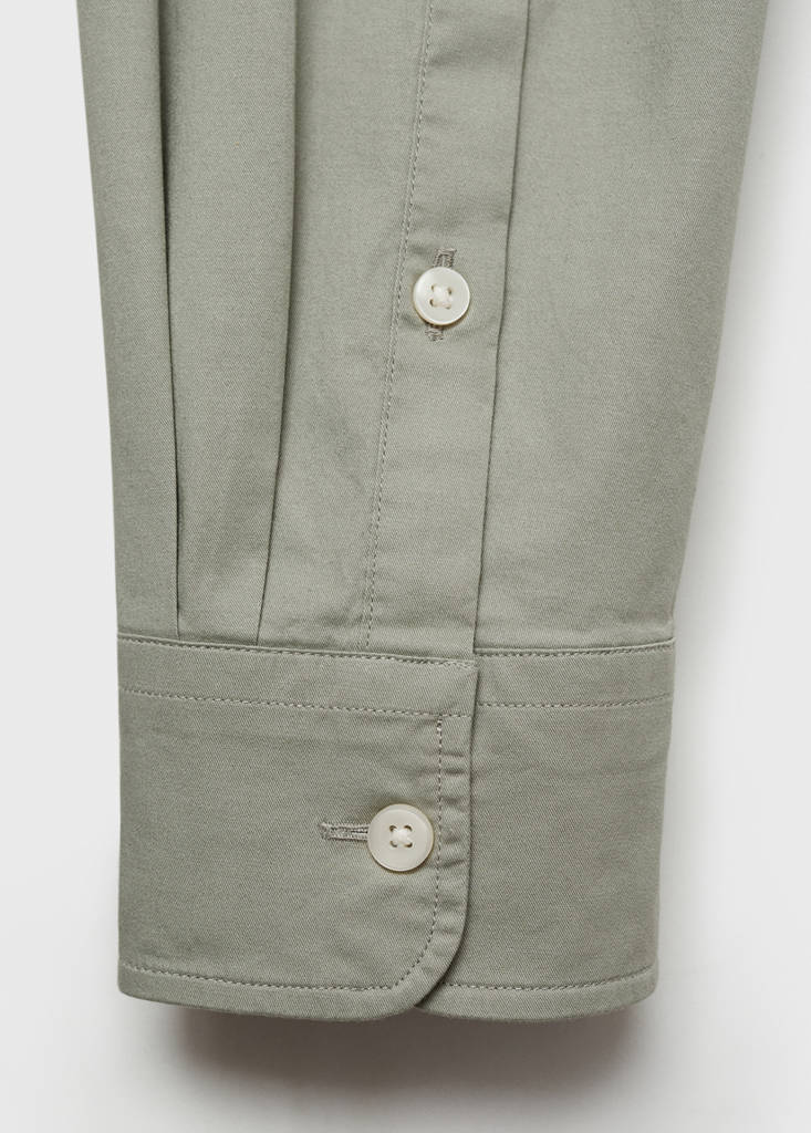 Regular fit cotton shirt — Khaki