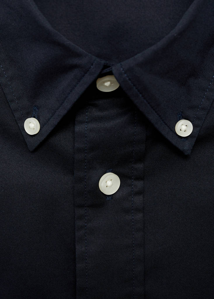 Regular fit cotton shirt — Dark Navy