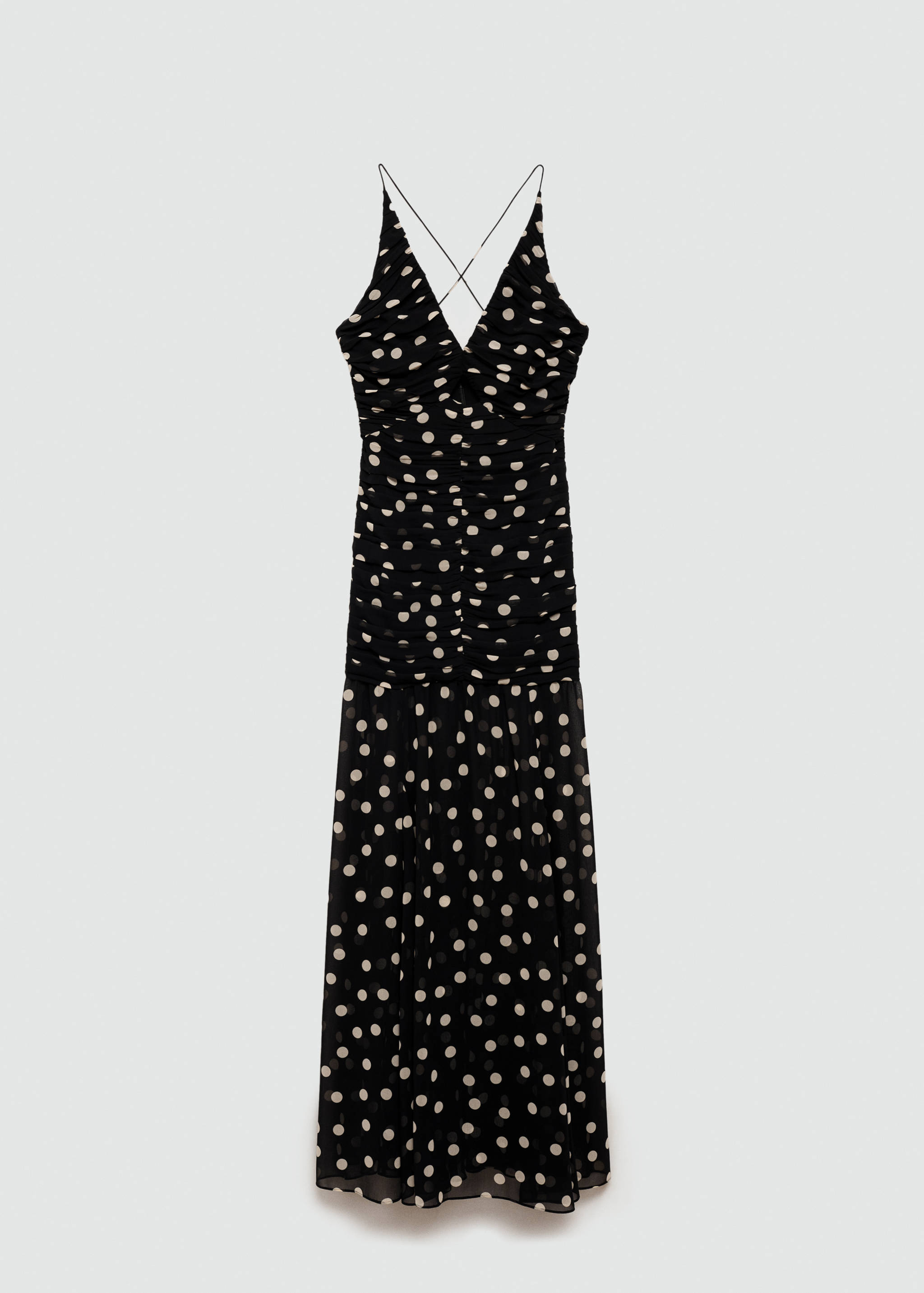 Polka dots draped dress - Article without model