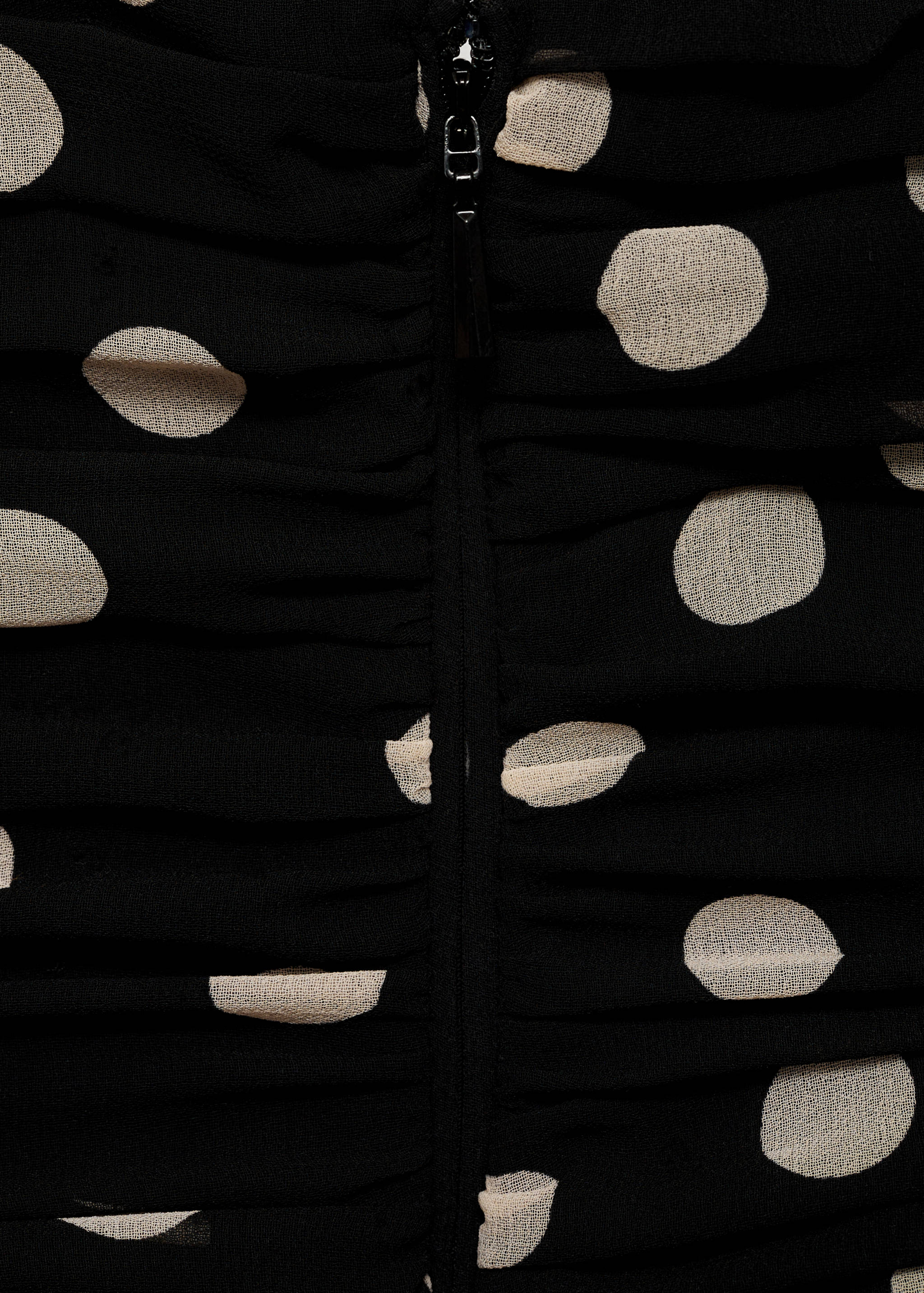 Polka dots draped dress - Details of the article 0