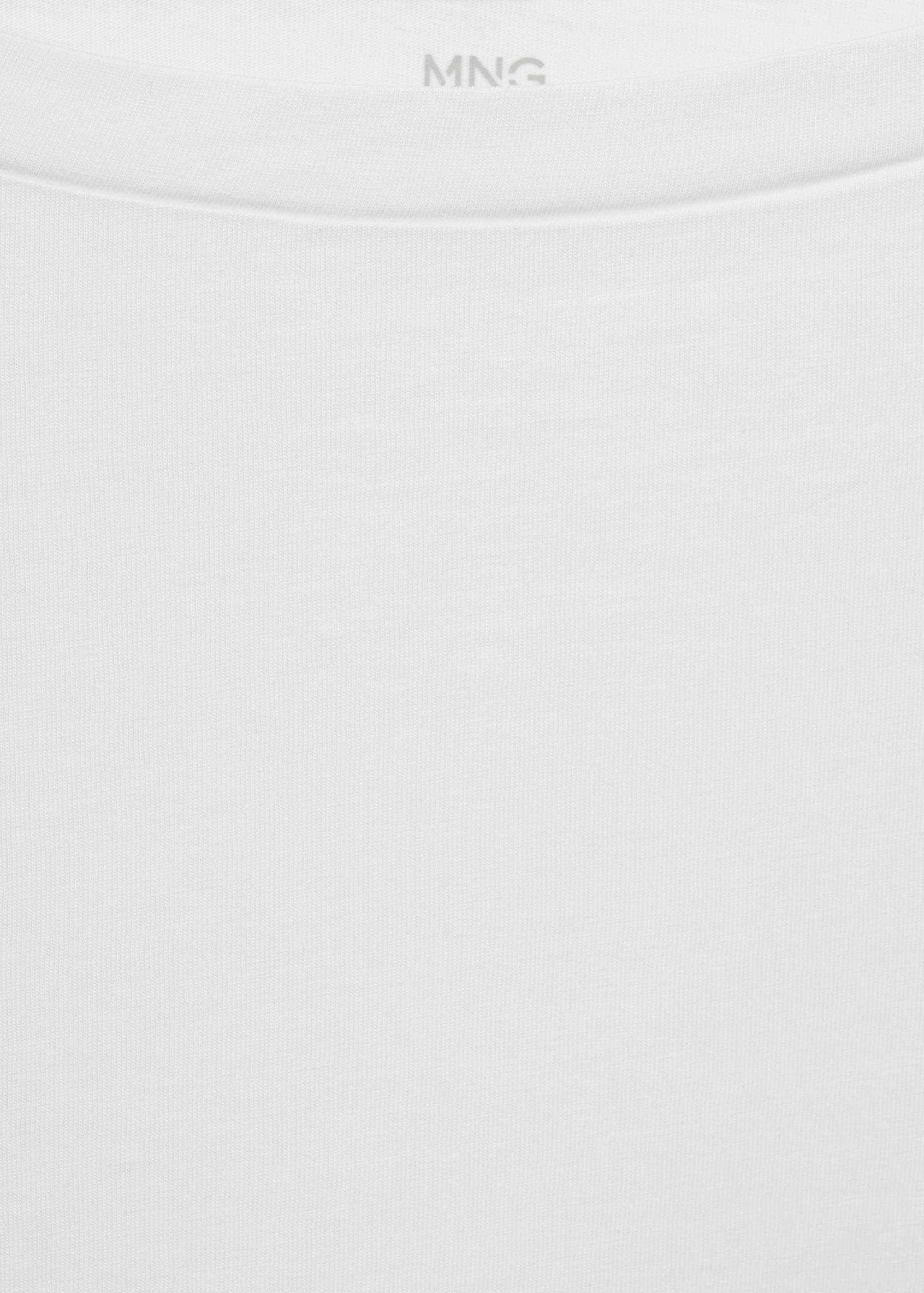 T-shirt met lange mouwen en boothals - Detail van het artikel 0
