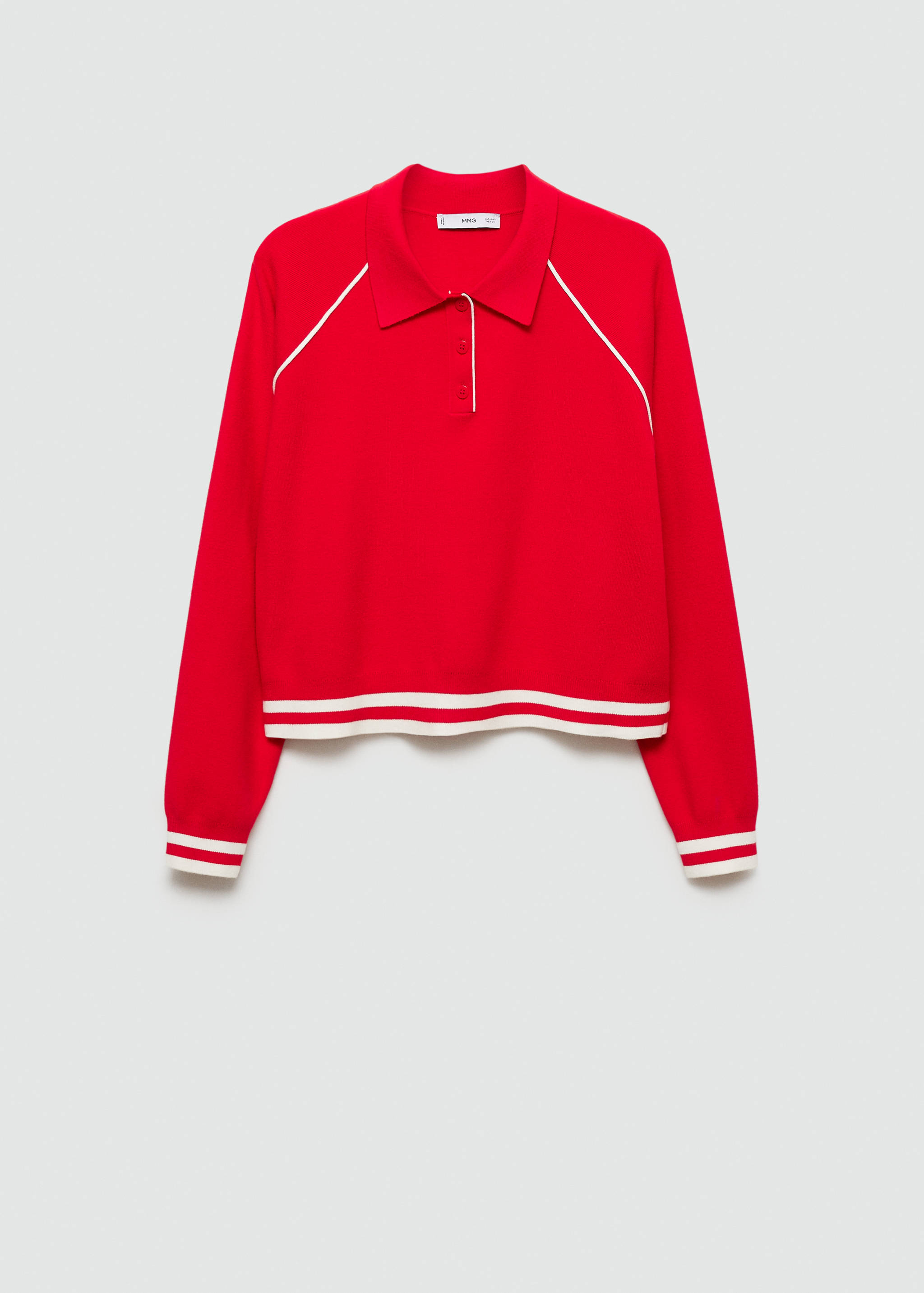 Svetr s kontrastními lemy - Zboží bez modelu