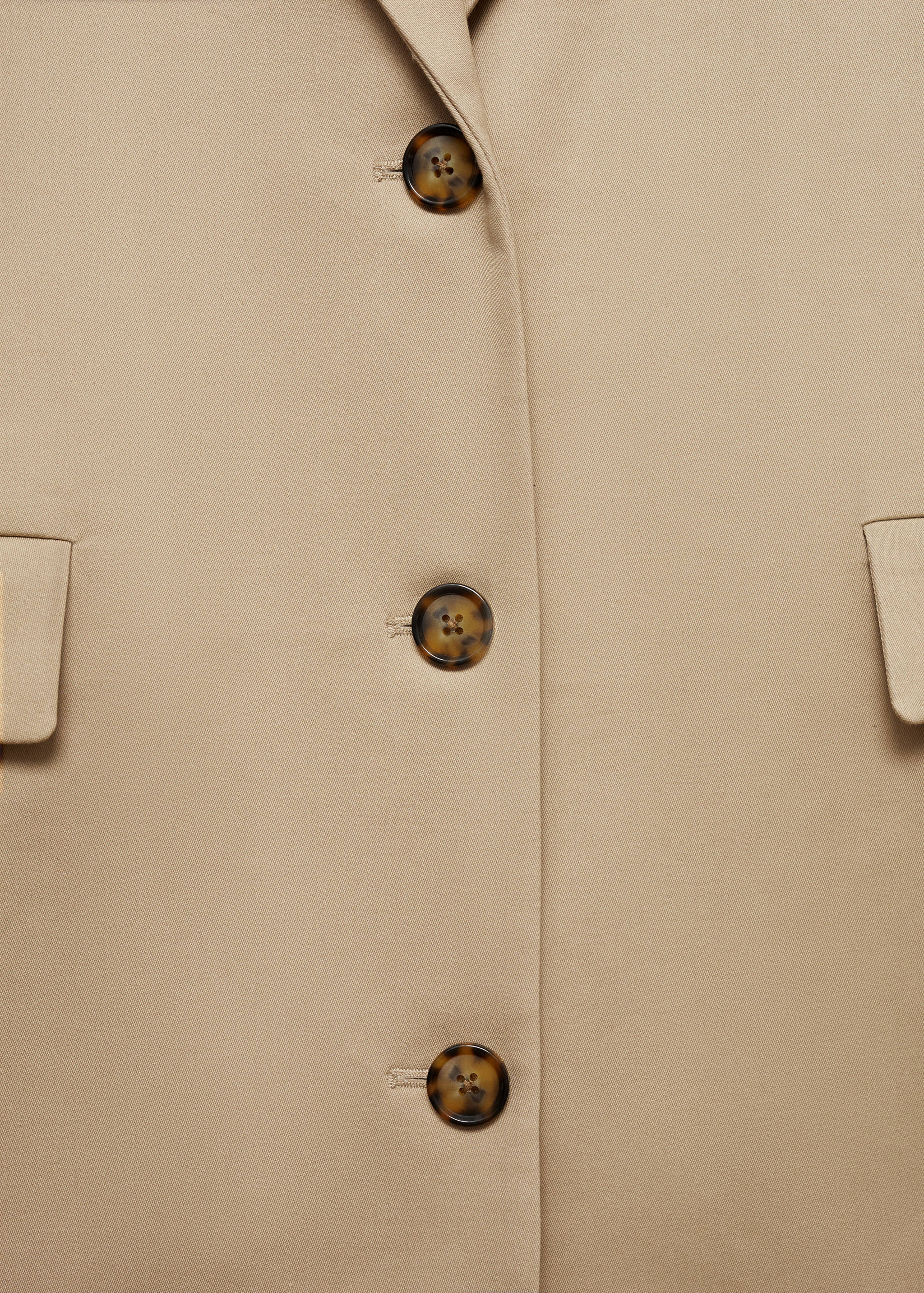 Manteau midi coton droit - Détail de l'article 0