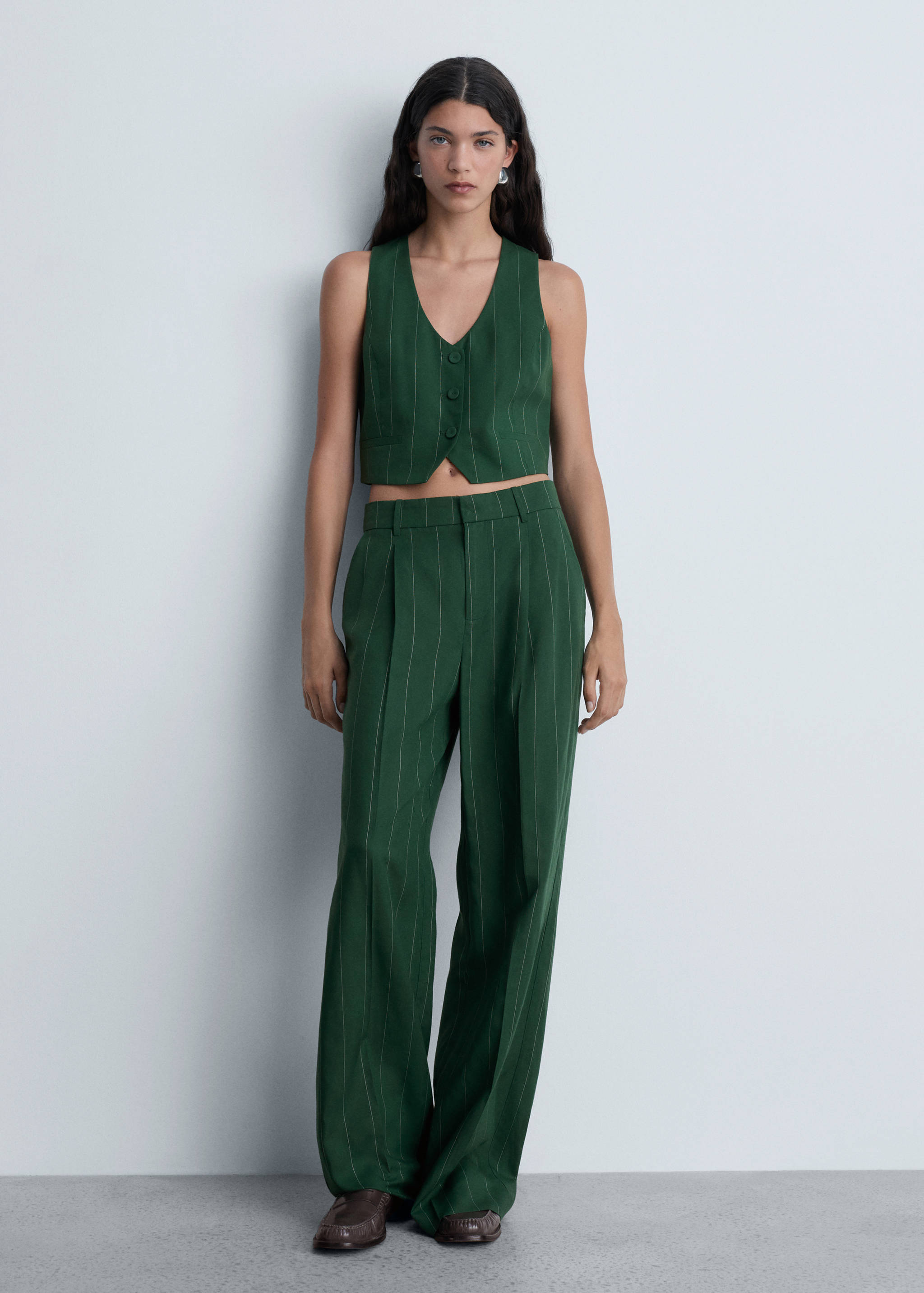 Pantalón traje raya diplomática - Plano general