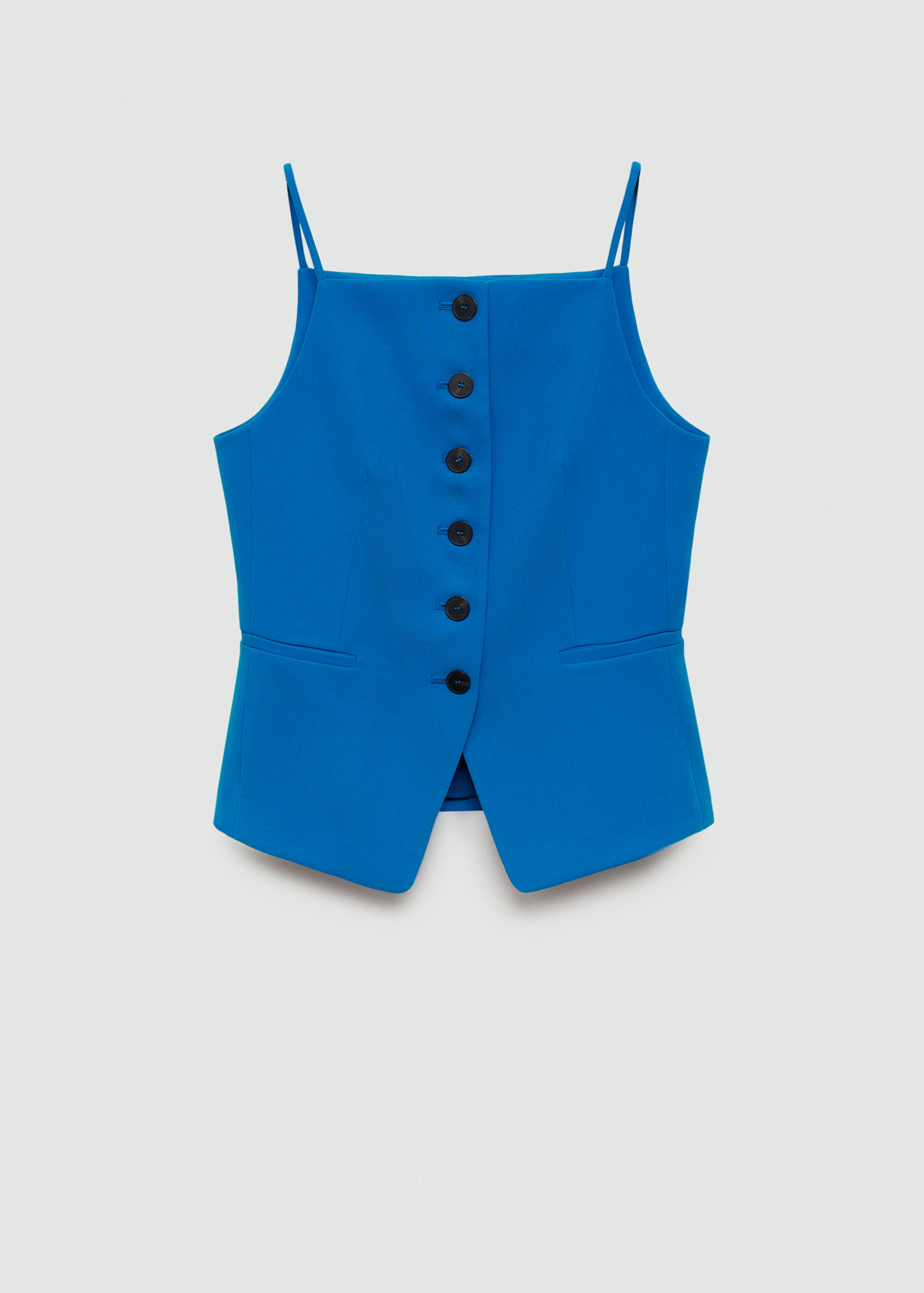 Halter-neck vest with buttons - Article without model