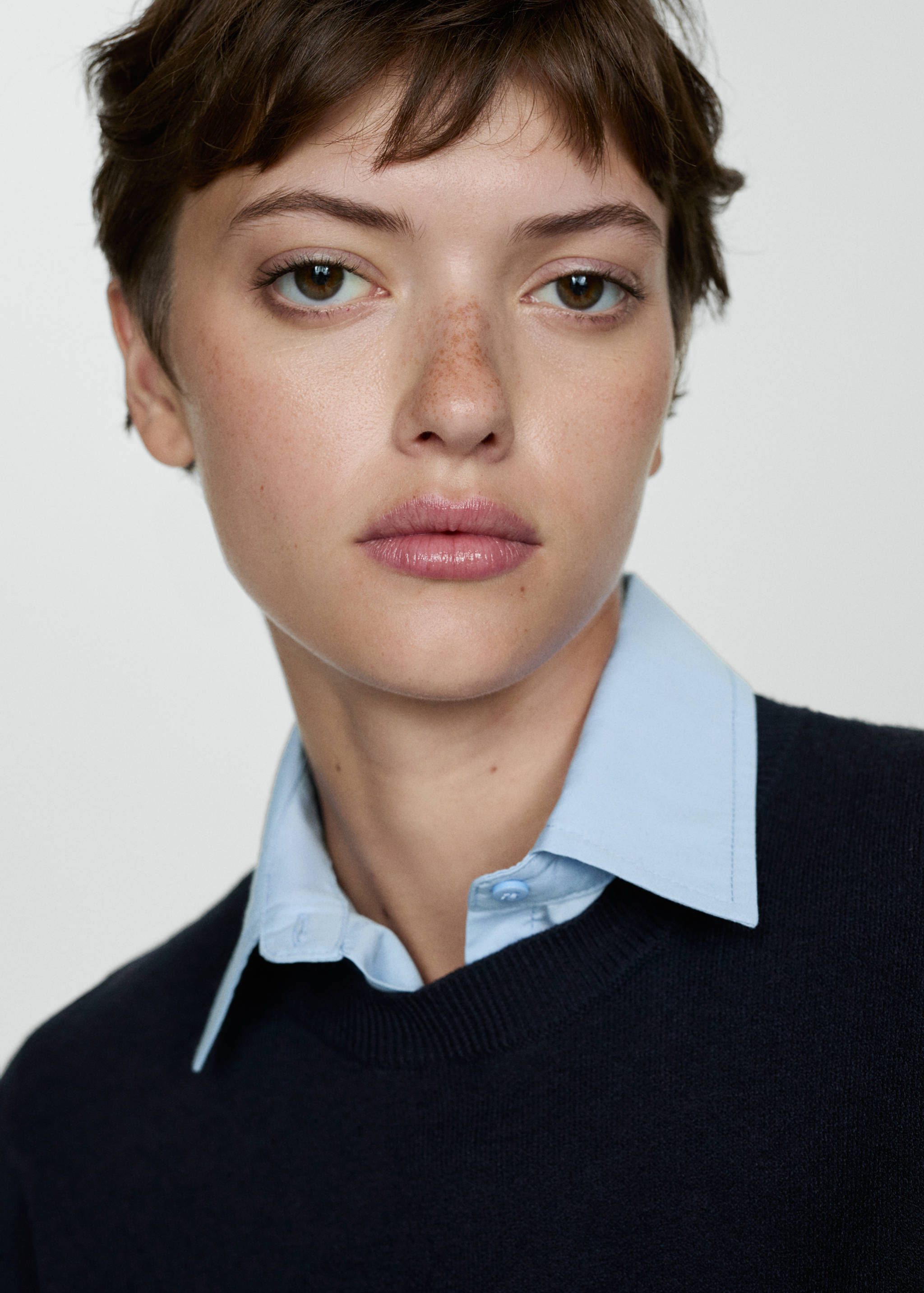 Combined shirt sweater - Details of the article 1