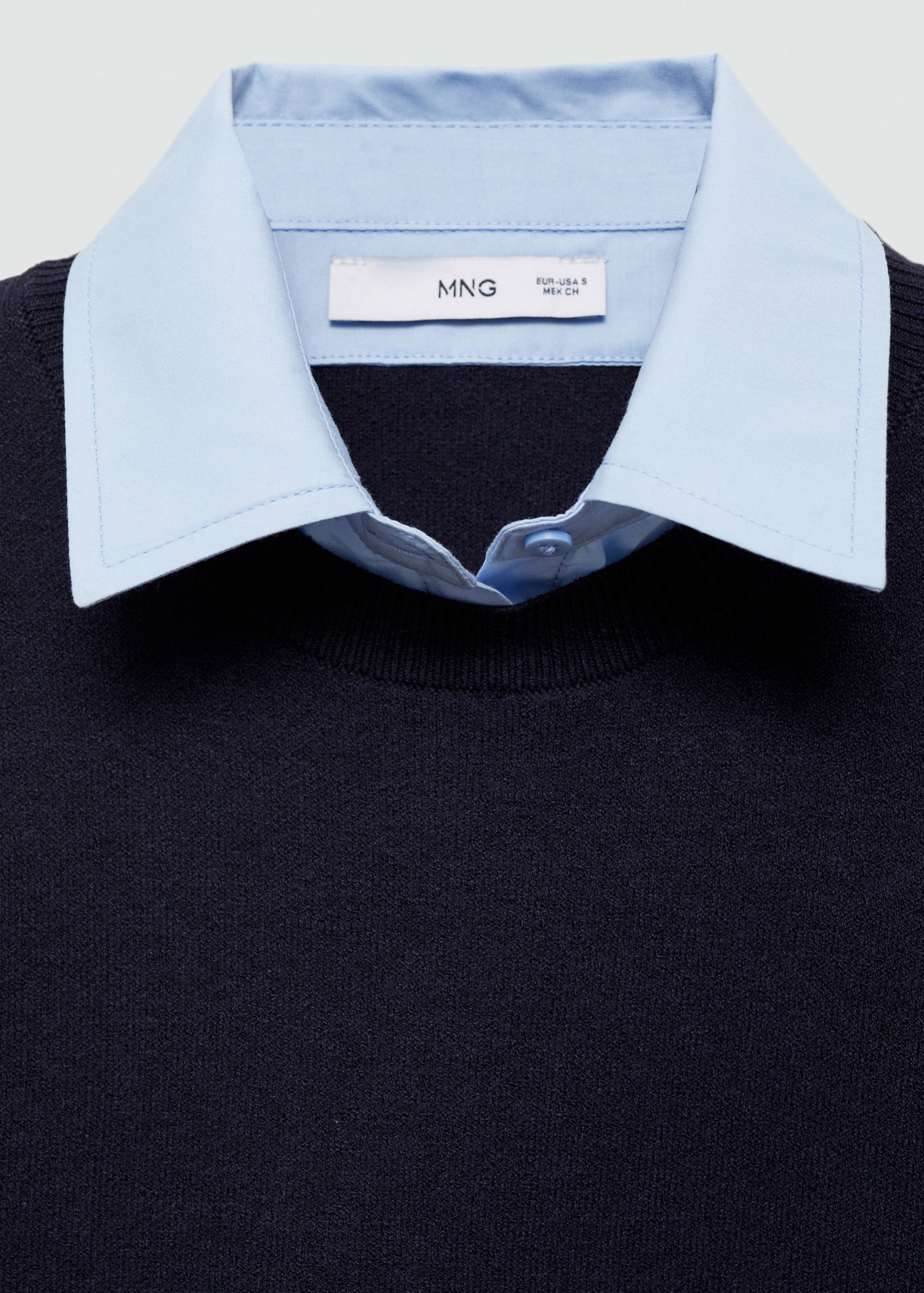 Combined shirt sweater - Details of the article 8