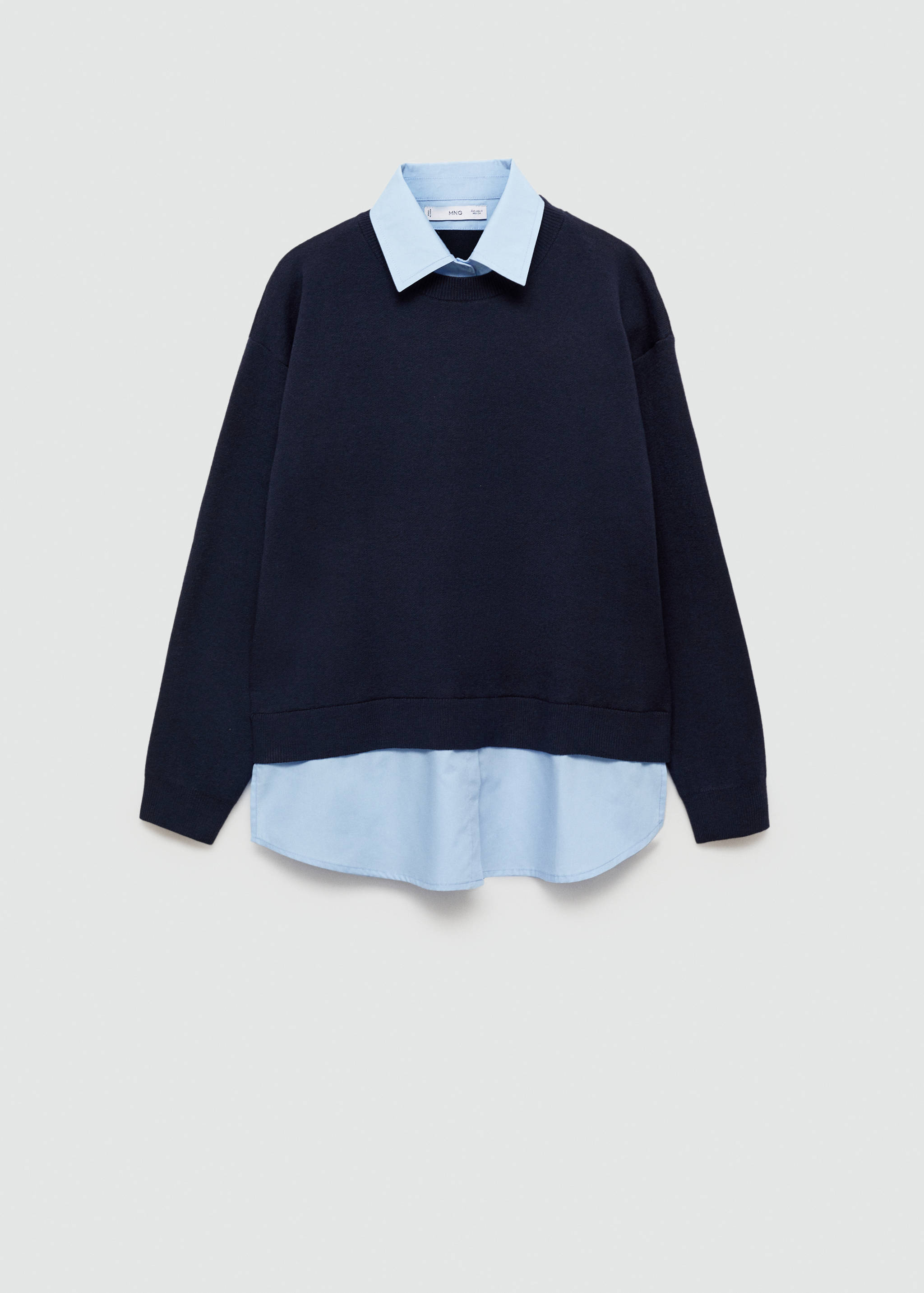 Combined shirt sweater - Article without model