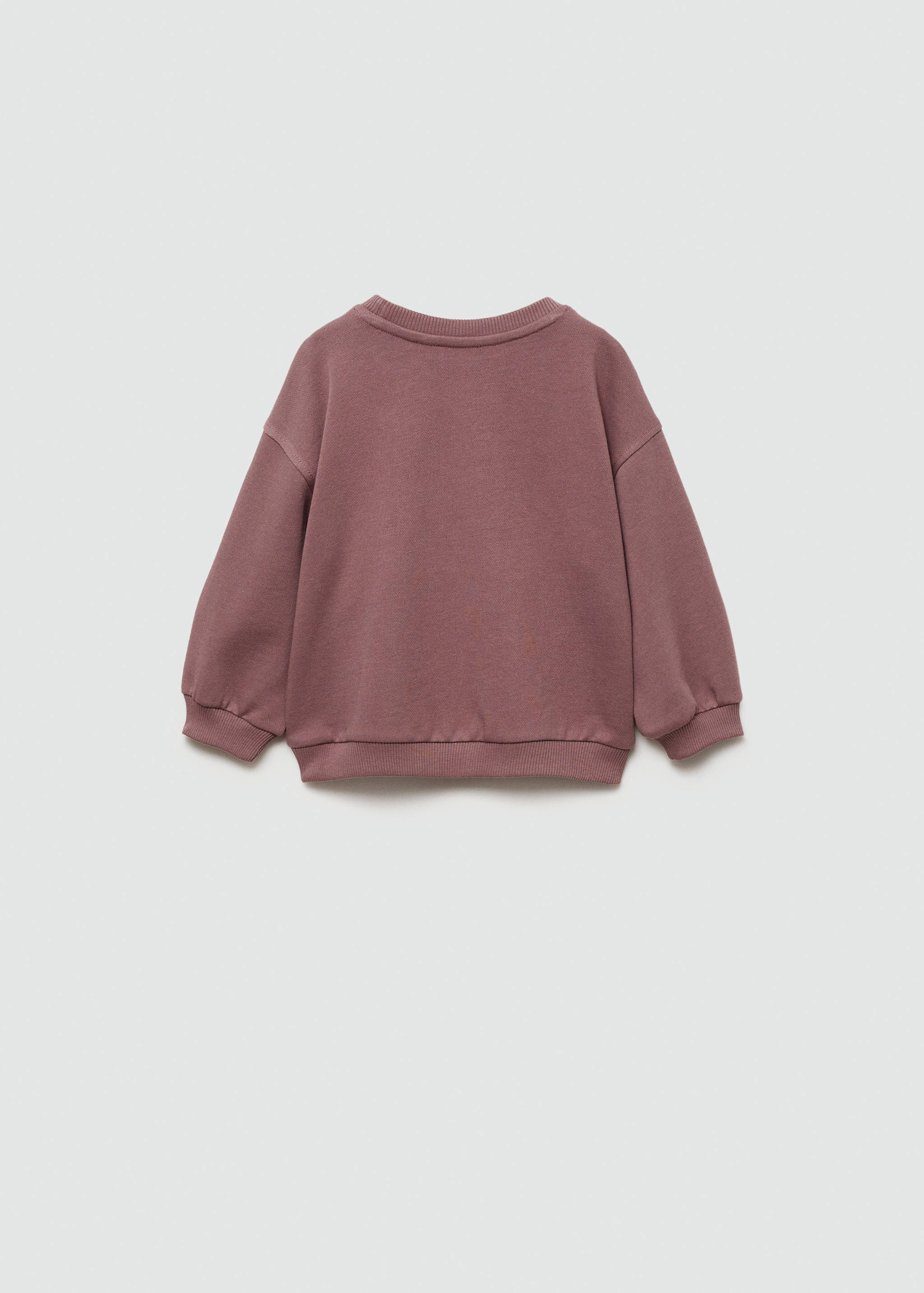 Sweat-shirt message brodé - Verso de l’article