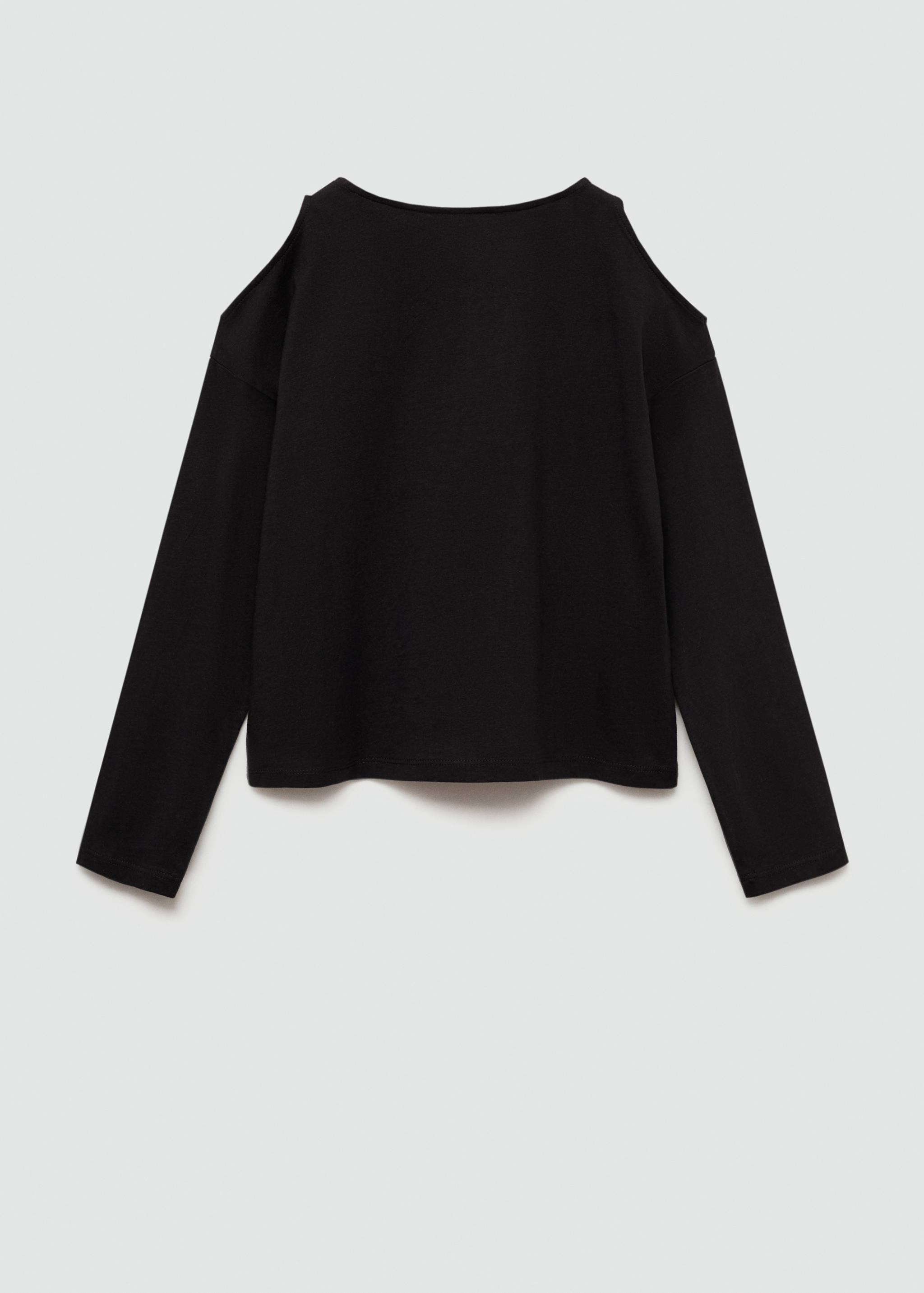 Long-sleeve t-shirt with cut-out - Reverse of the article