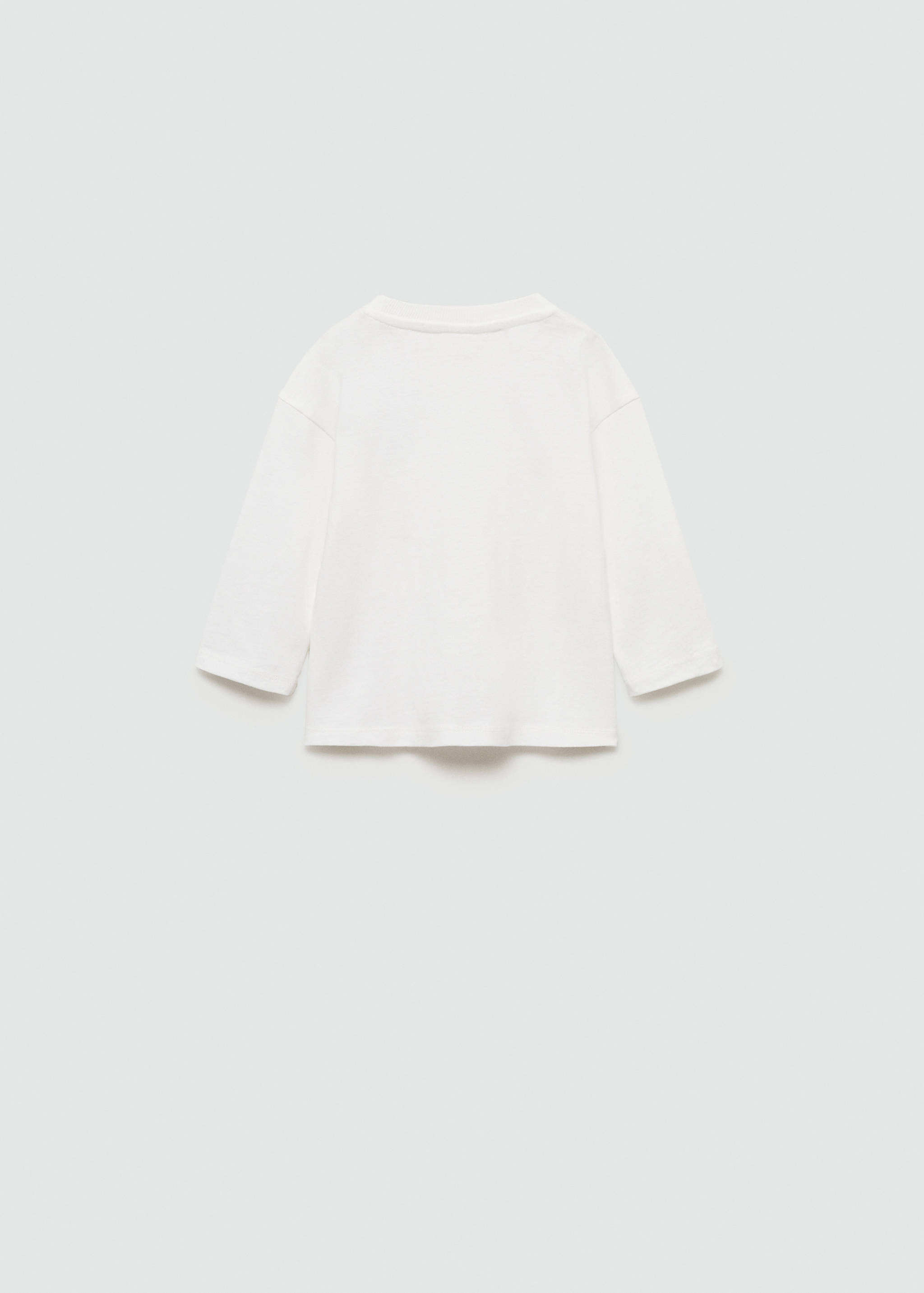 T-shirt coton détail brodé - Verso de l’article