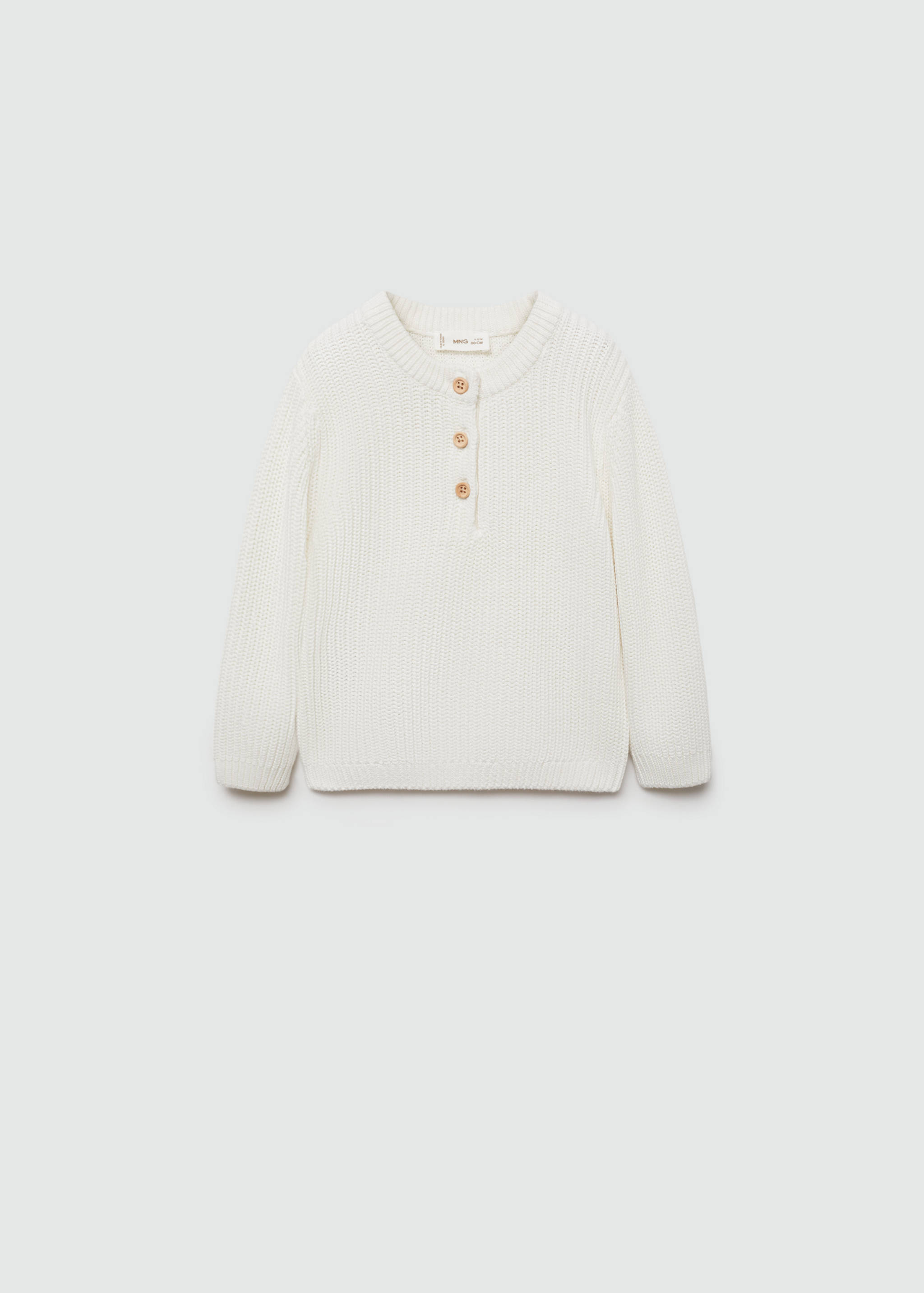 Pull-over maille col boutonné - Article sans modèle