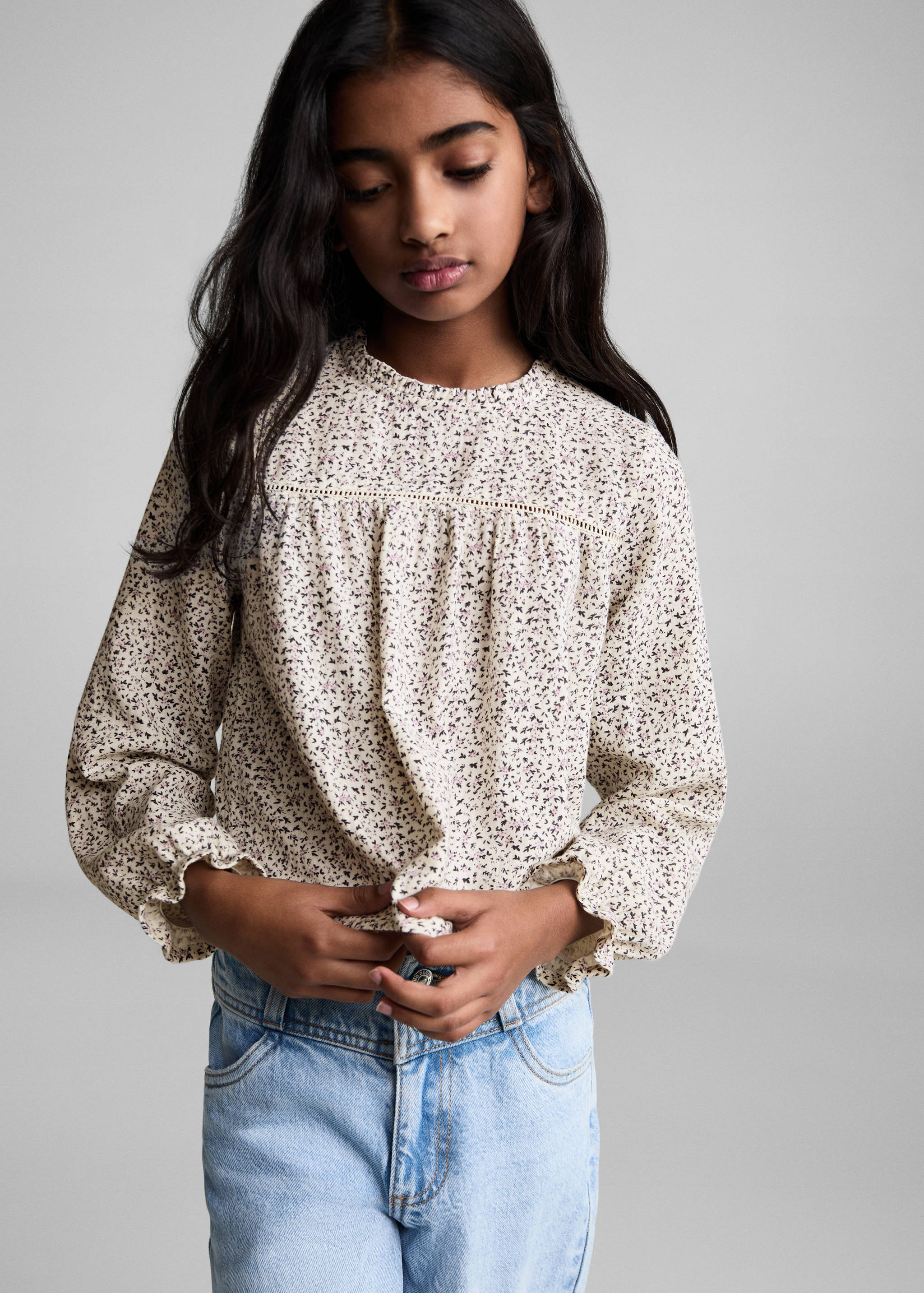 Blouse en imprimé floral - Plan moyen