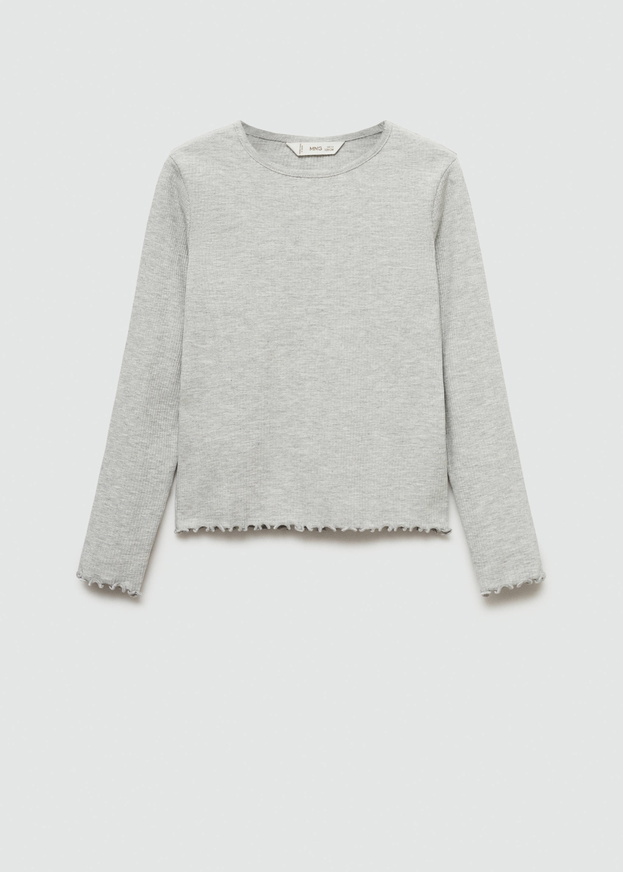 Ribbed long-sleeved t-shirt - Article without model