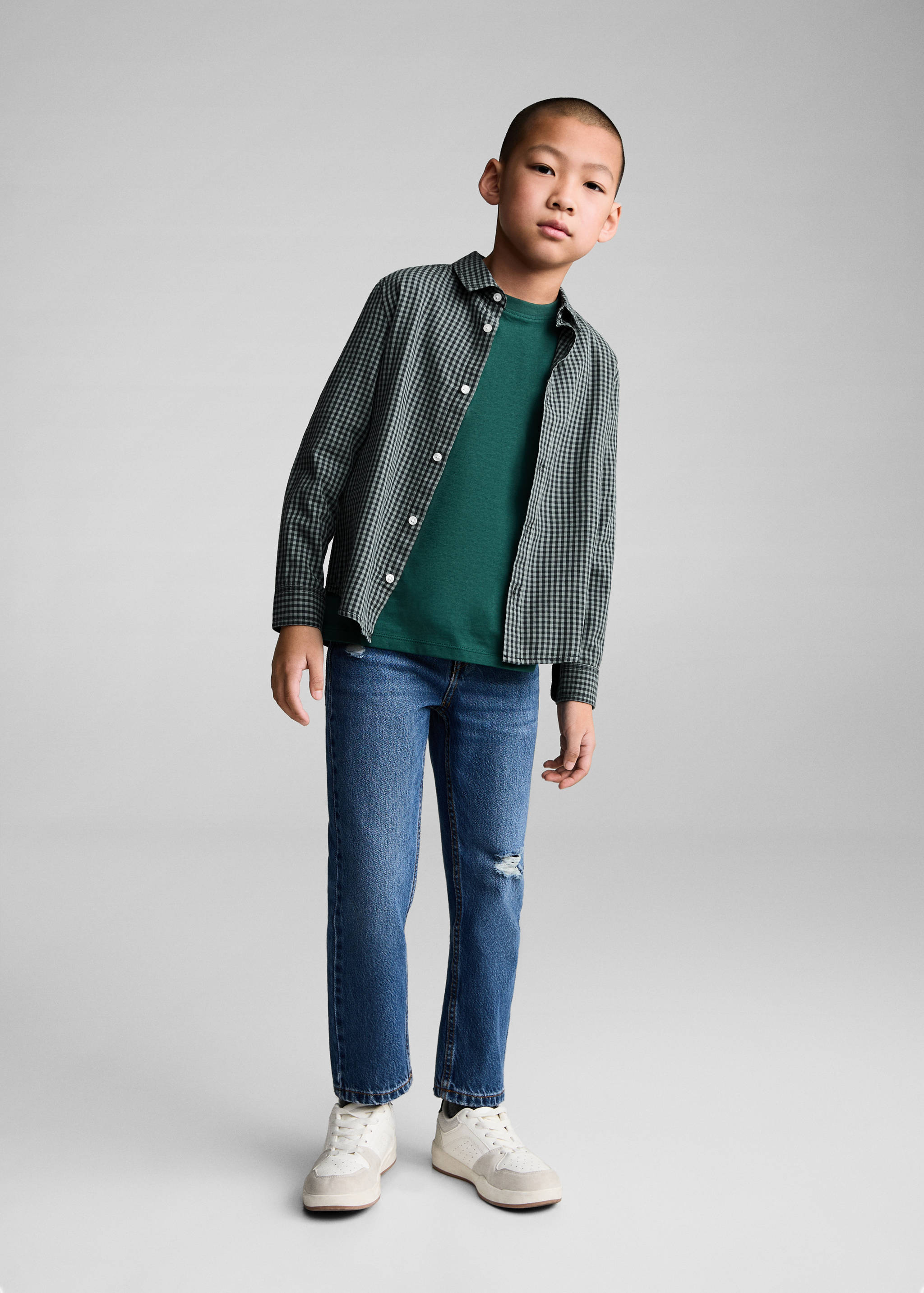 Chemise à petits carreaux - Plan général