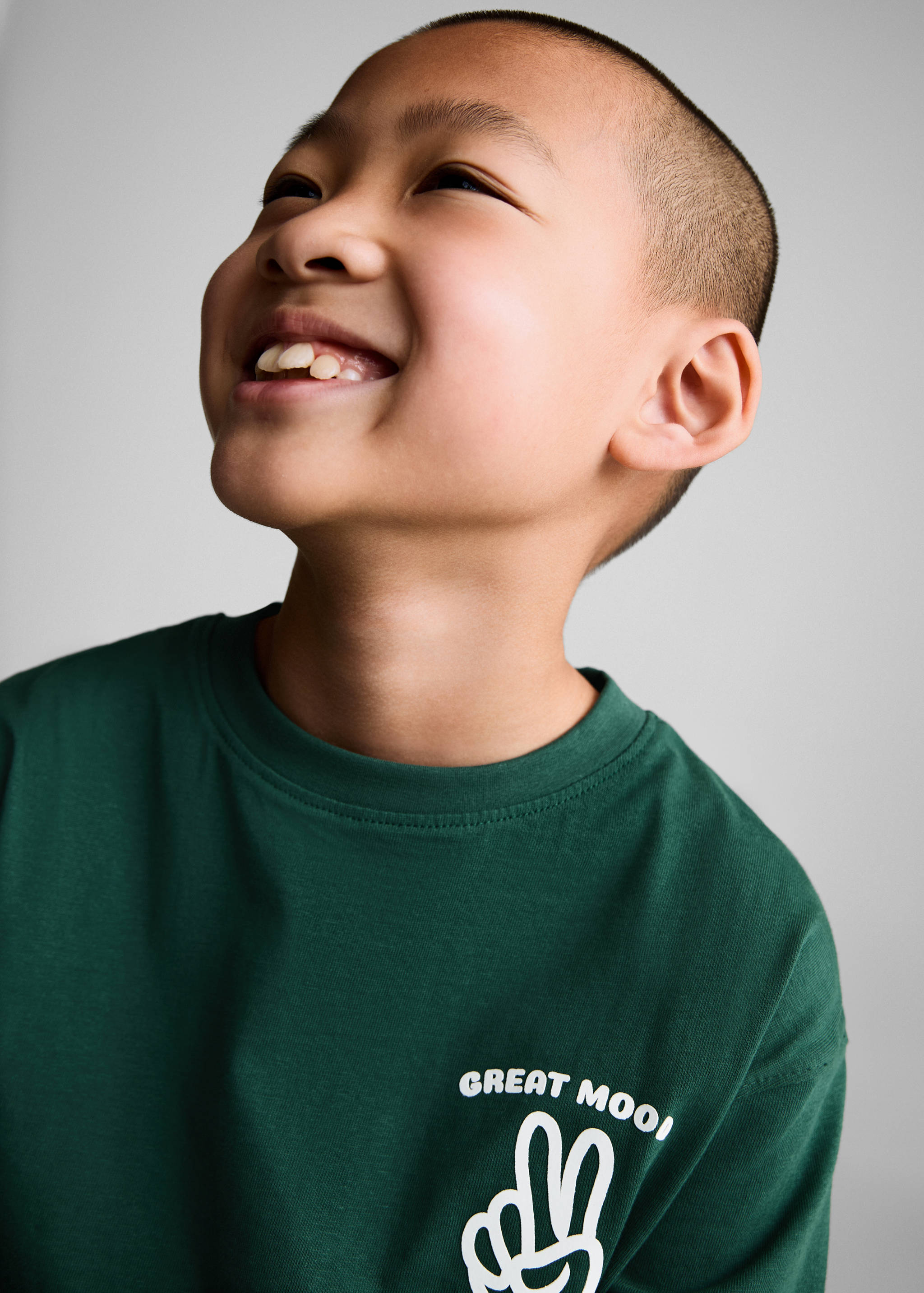 Bedrukt T-shirt met lange mouwen - Detail van het artikel 1