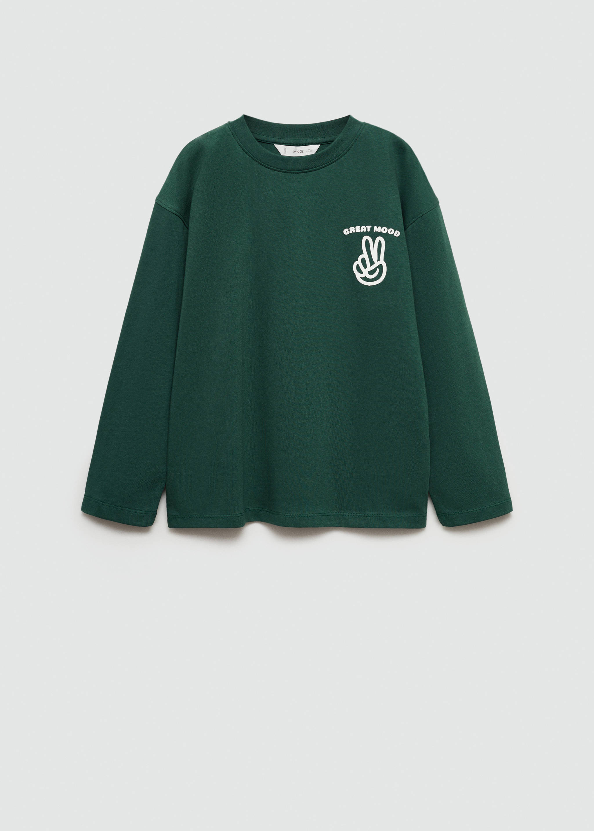 Bedrukt T-shirt met lange mouwen - Artikel zonder model