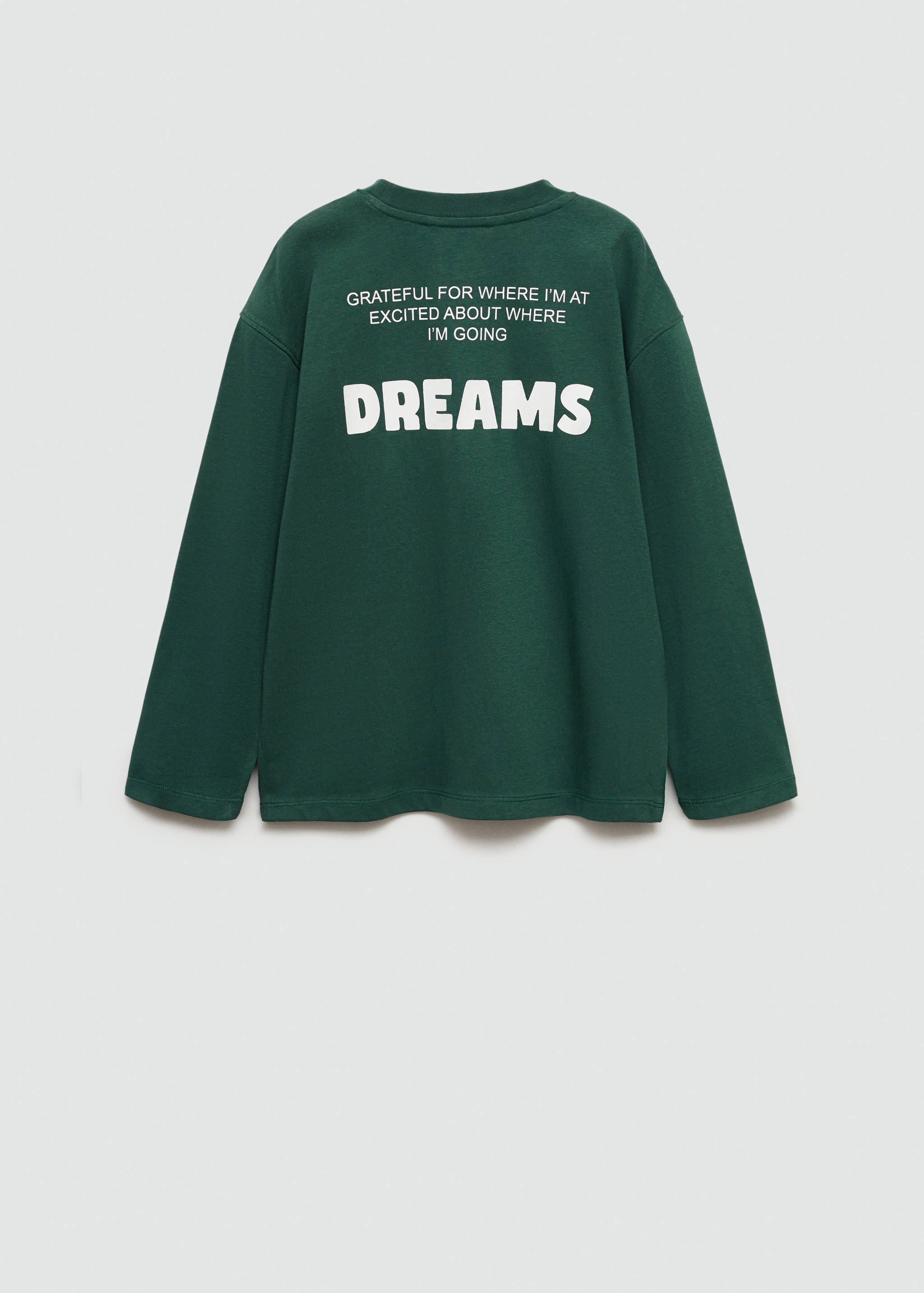 Bedrukt T-shirt met lange mouwen - Achterkant van het artikel