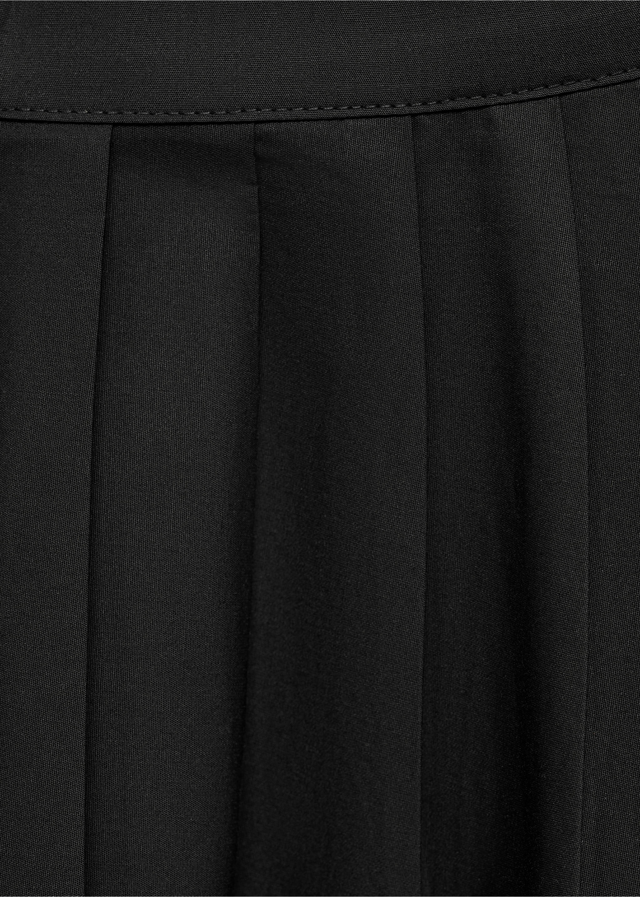 Falda midi tablas - Detalle del artículo 8, Negro. Ref: 77024791-00.