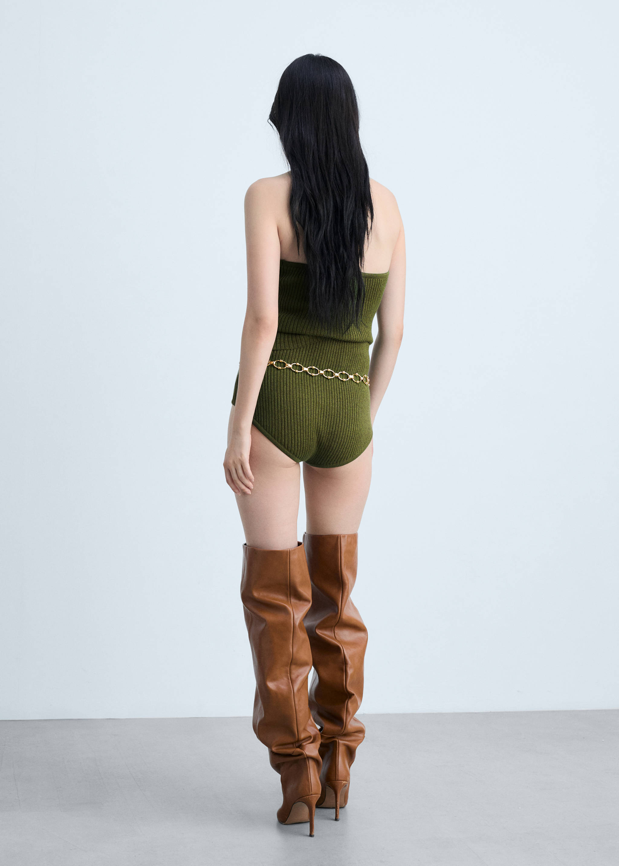 Braga punto canalé - Reverso del artículo