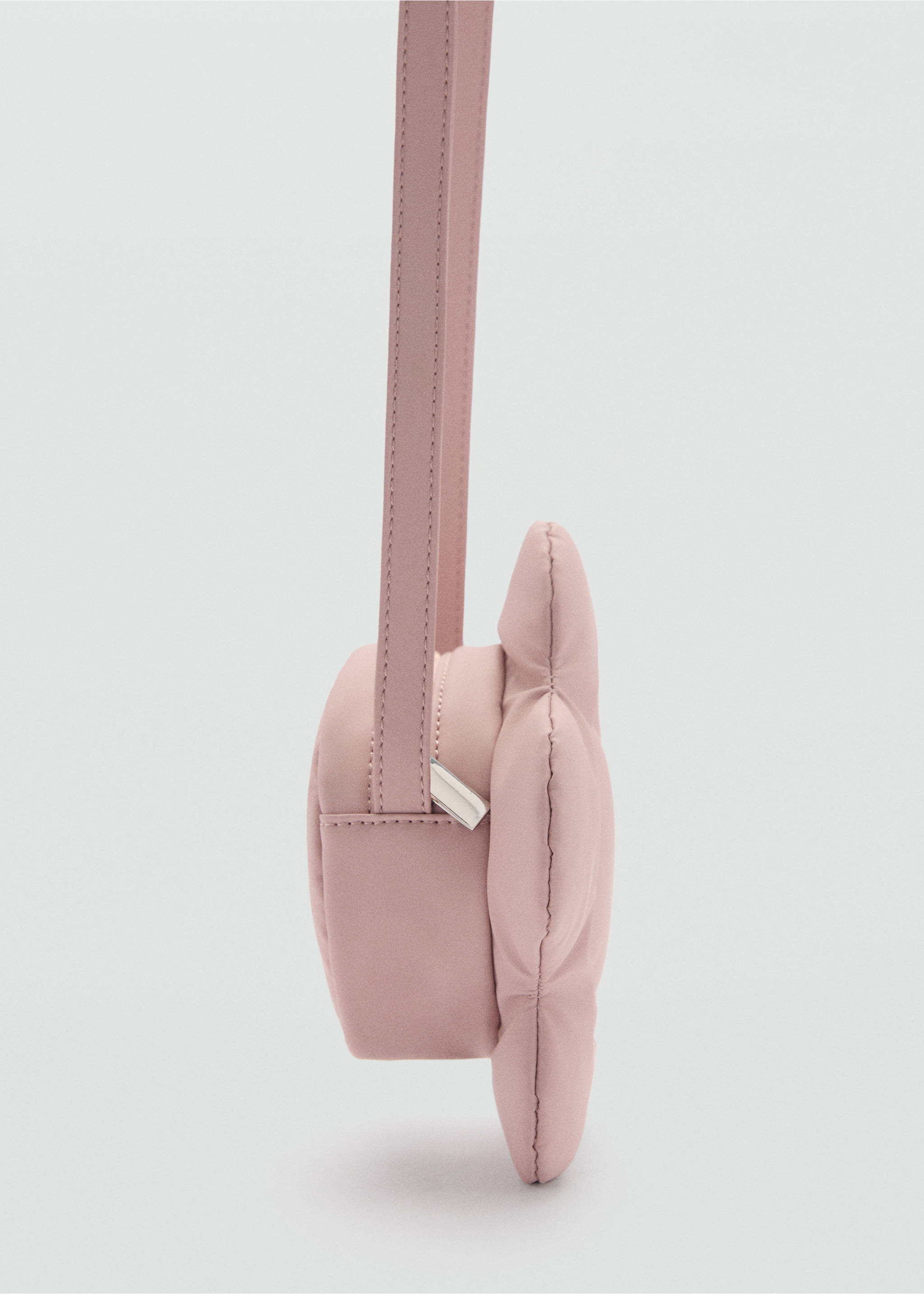 Quilted flower bag - Details of the article 1, Pale Pink. Ref: 77024798-00.