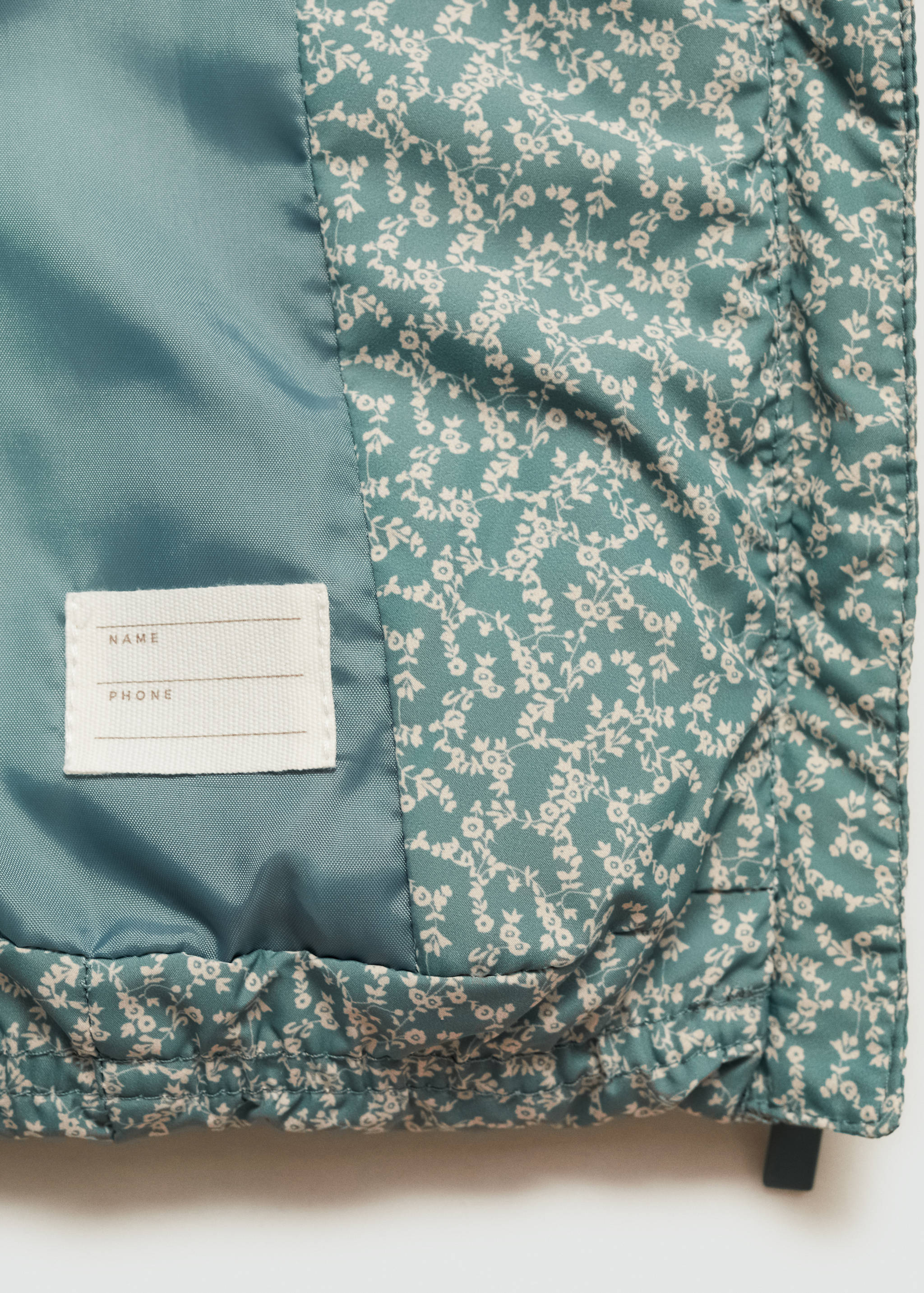 Anorak acolchado estampado floral - Detalle del artículo 8