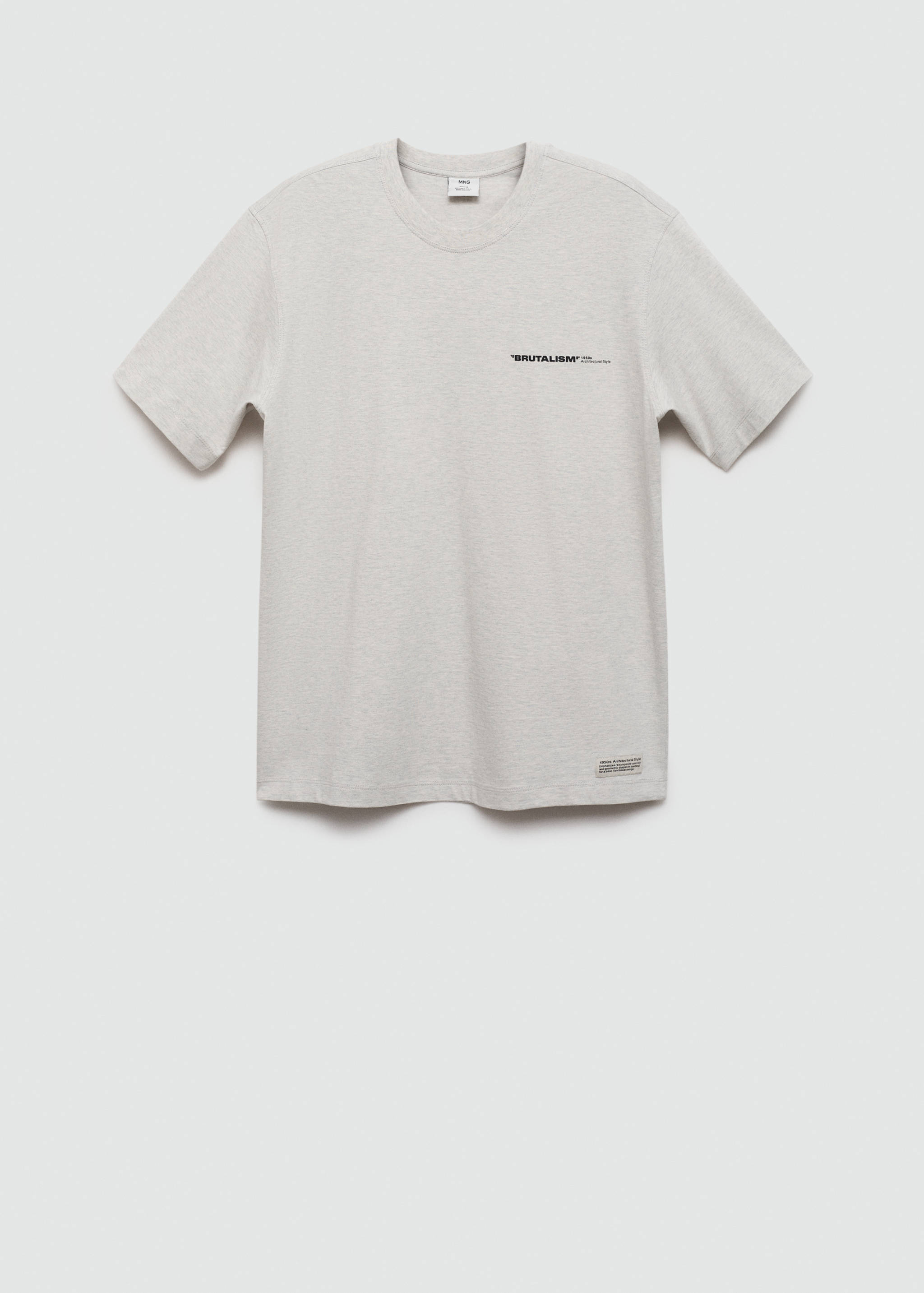 100% cotton t-shirt text - Article without model