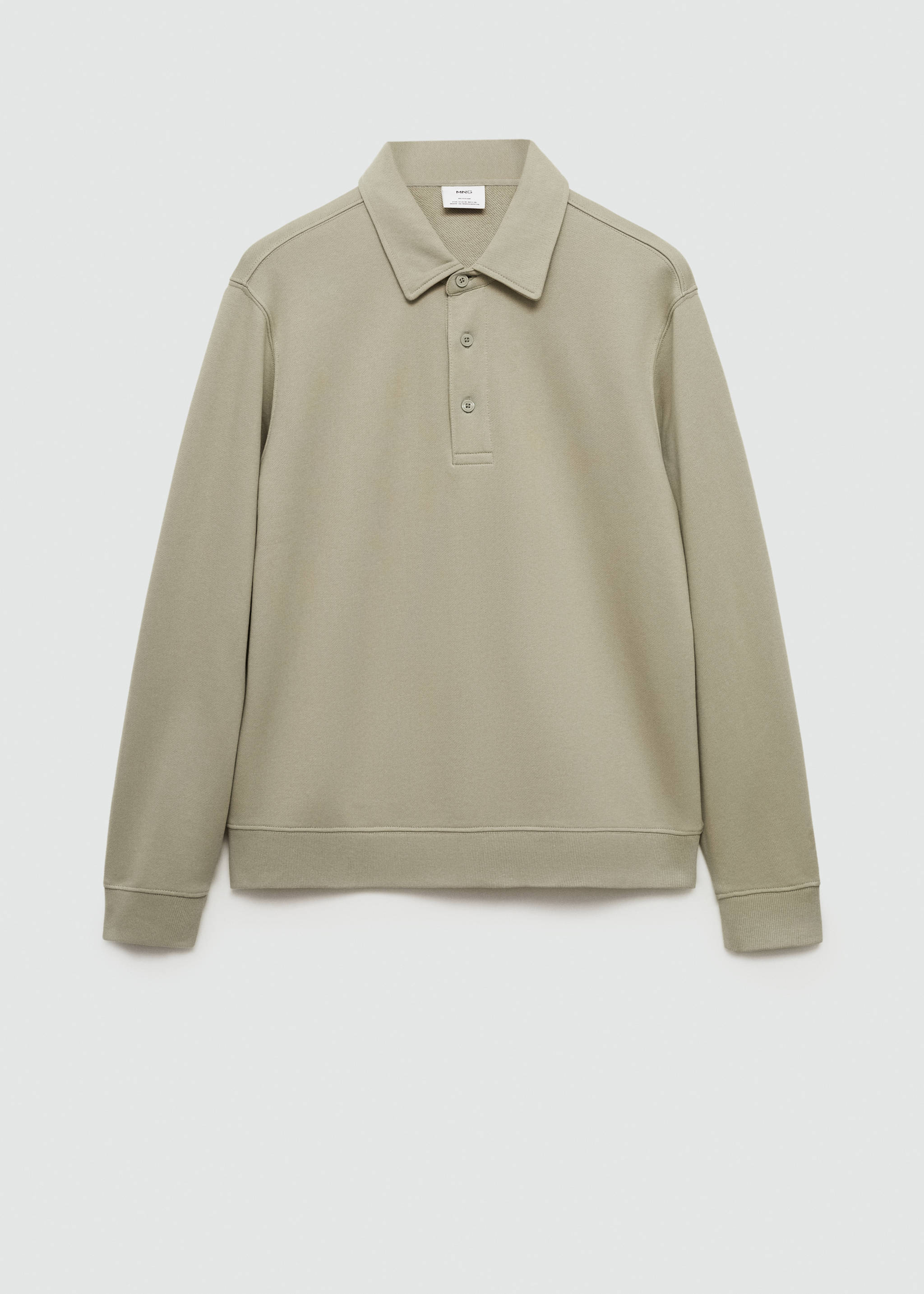 Sweat-shirt polo 100 % coton - Article sans modèle