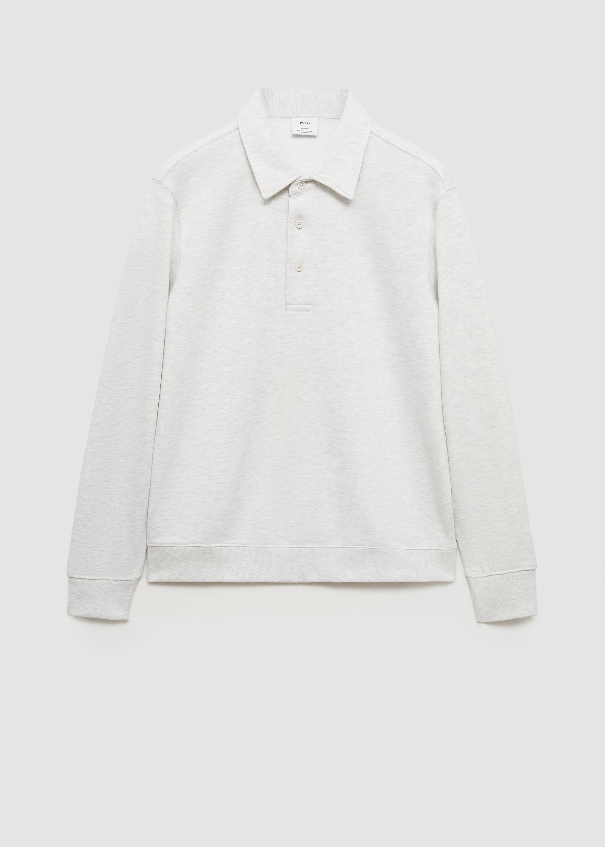 Sweat-shirt polo 100 % coton - Article sans modèle