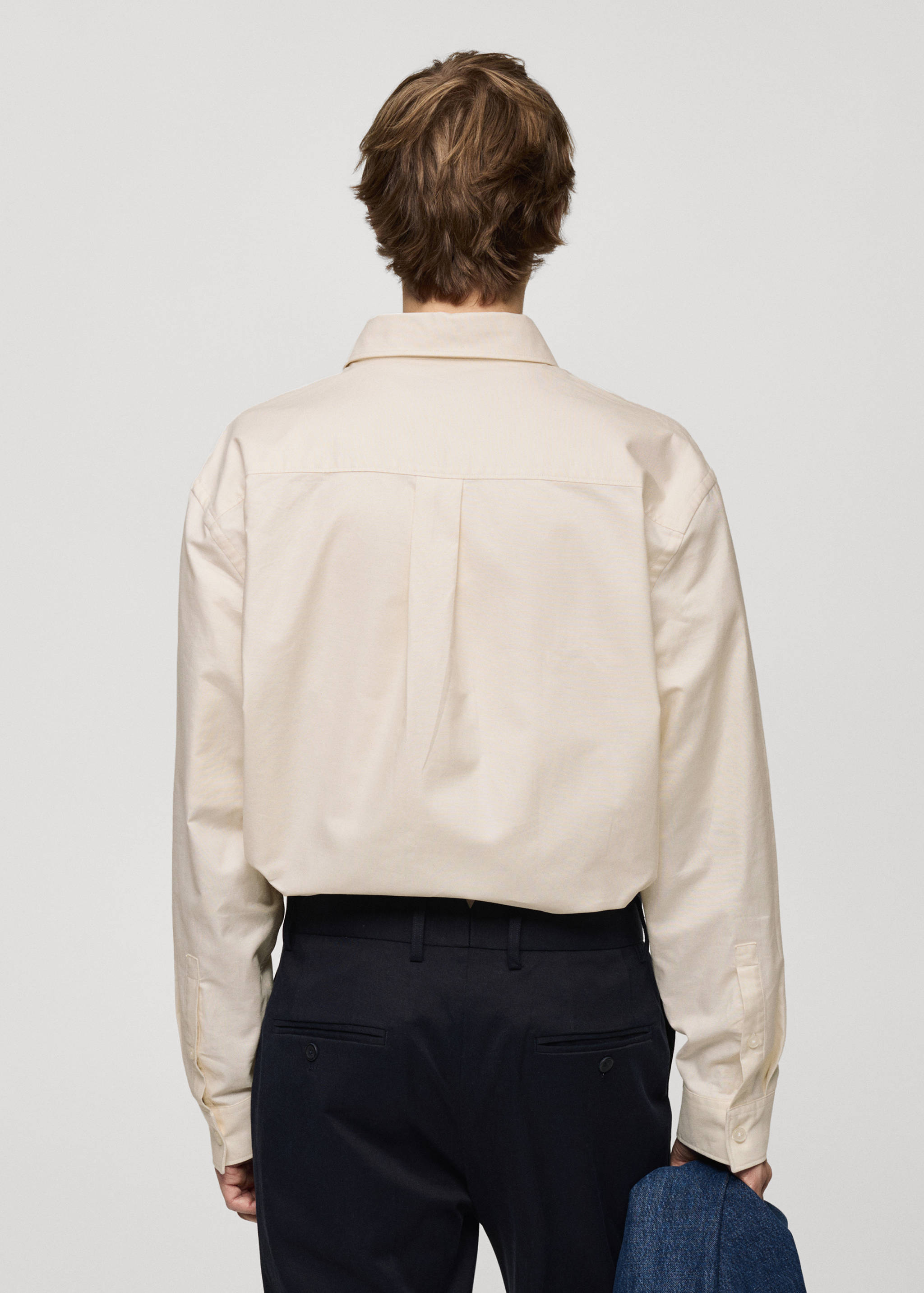 Relaxed-fit Oxford cotton shirt - Reverse of the article