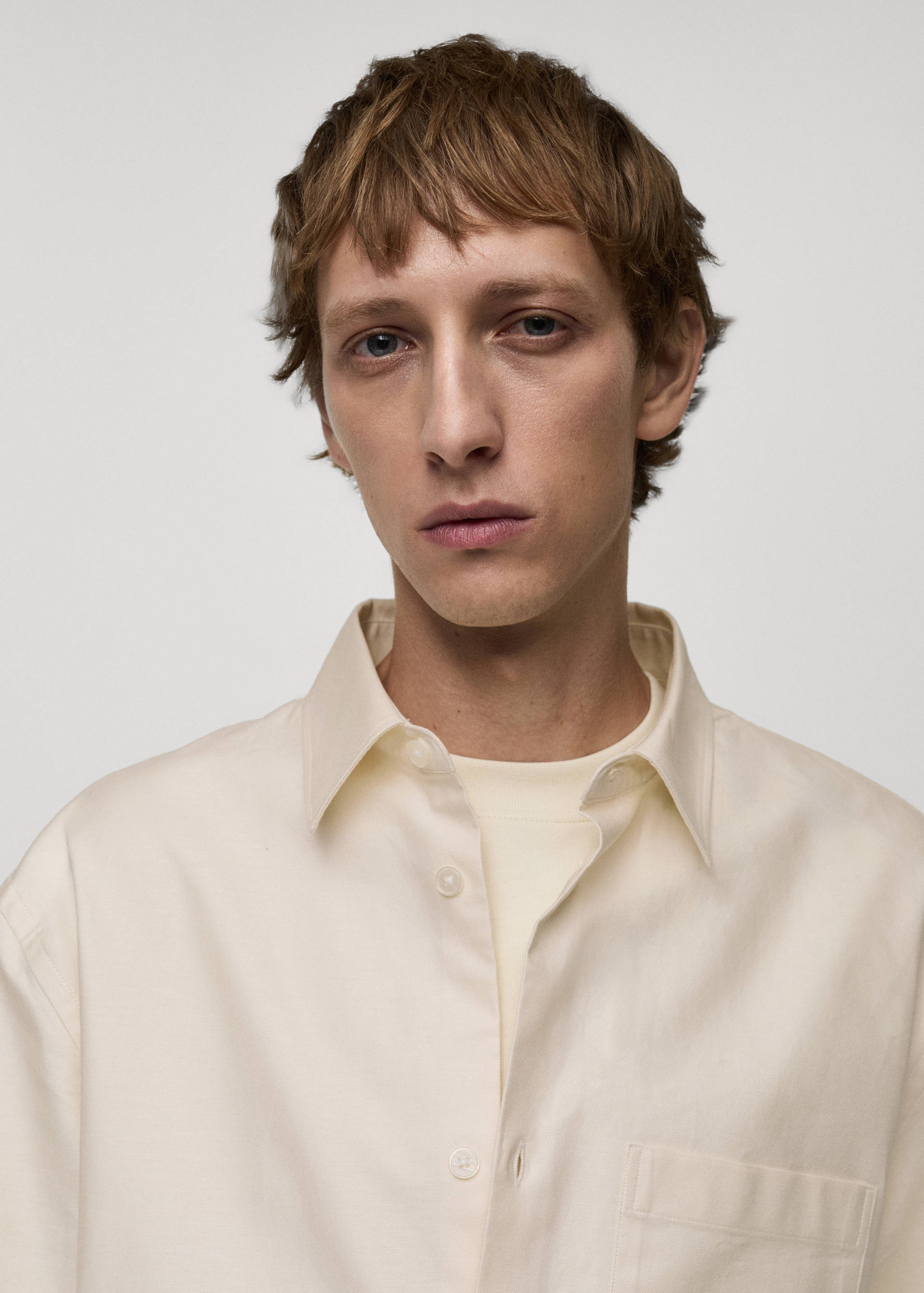 Relaxed-fit Oxford cotton shirt - Details of the article 1