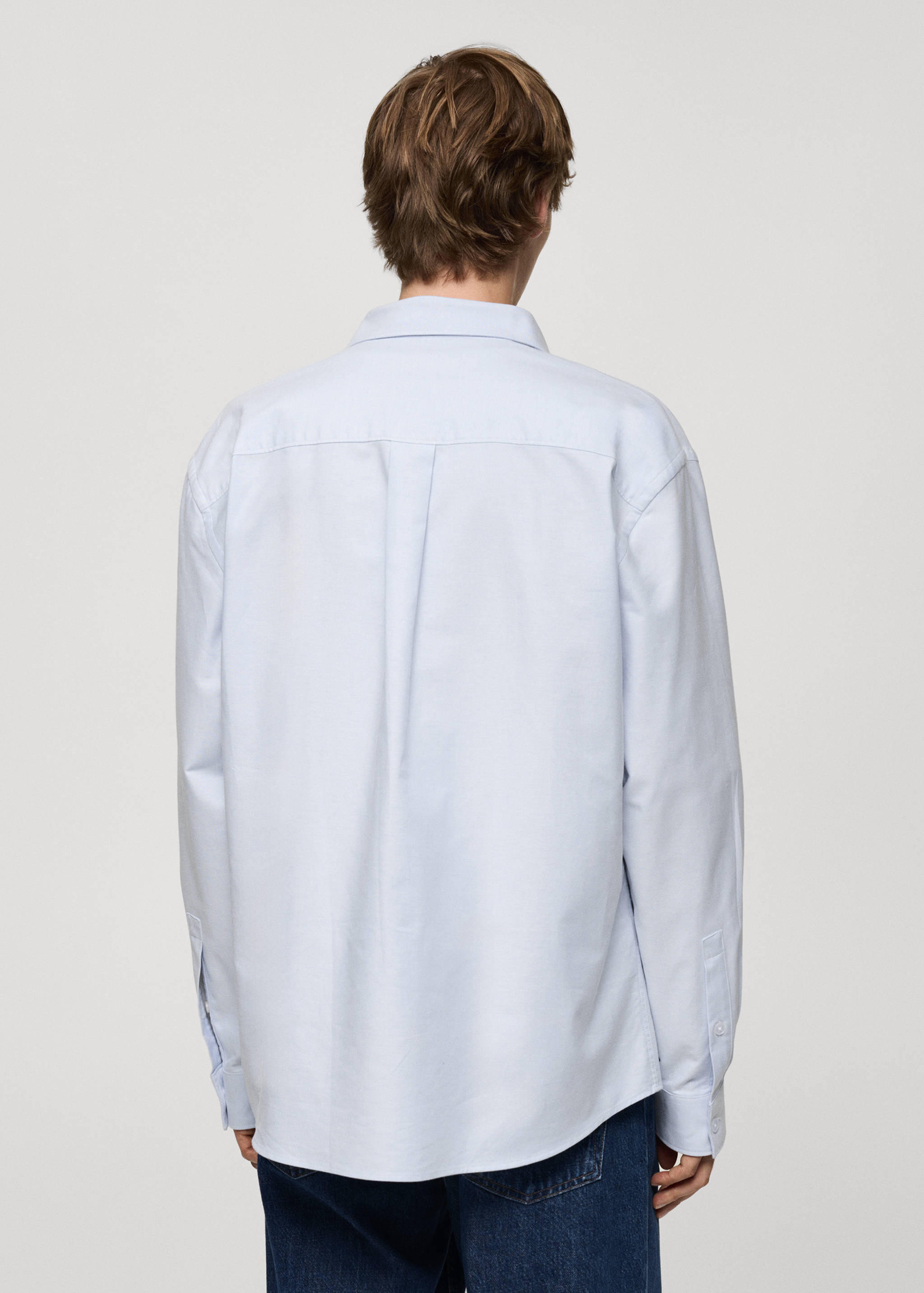 Relaxed-fit Oxford cotton shirt - Reverse of the article