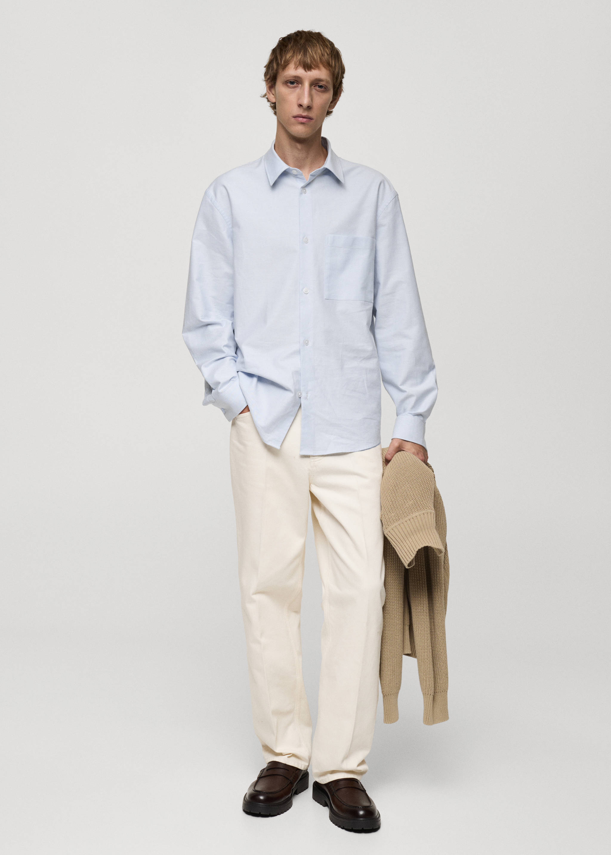 Relaxed-fit Oxford cotton shirt - Details of the article 4