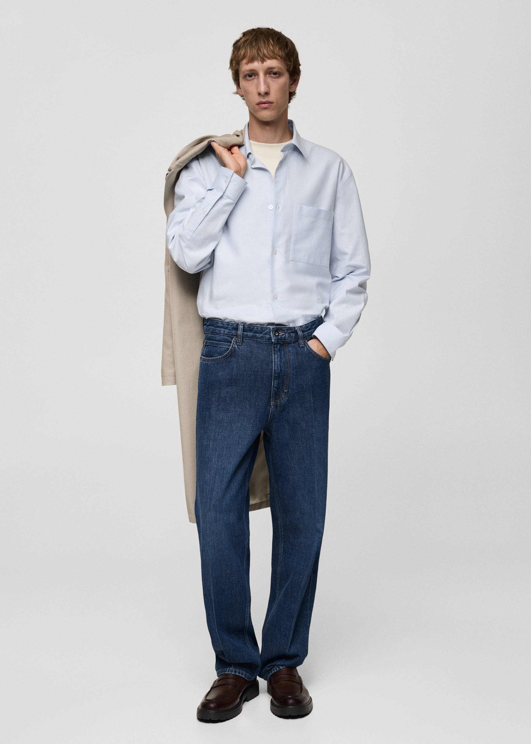 Relaxed-fit Oxford cotton shirt - Details of the article 6