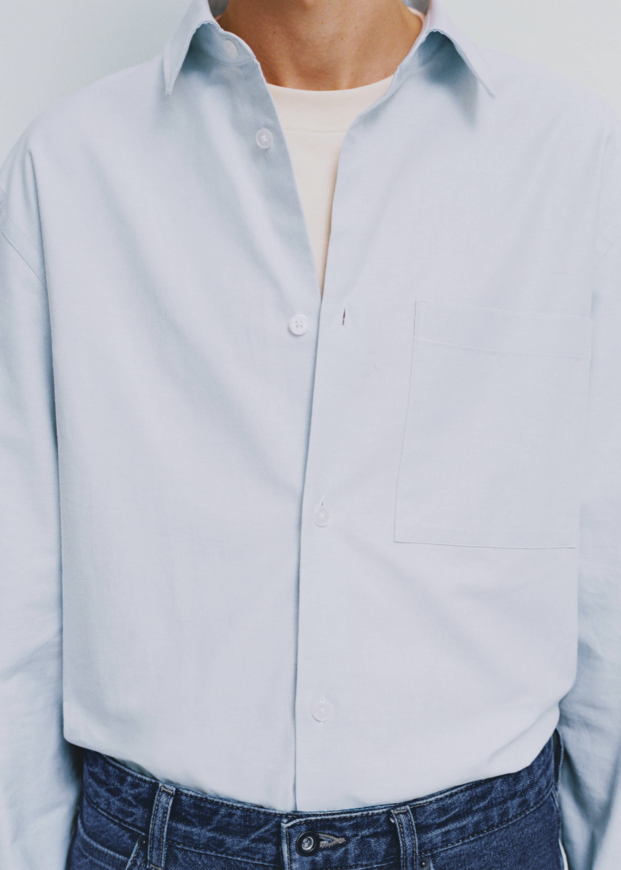 Relaxed-fit Oxford cotton shirt - Details of the article 3