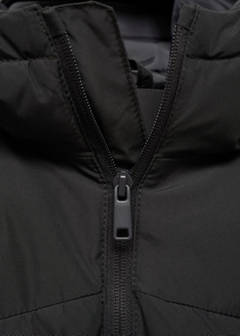Quilted gilet with hood — Charcoal 6