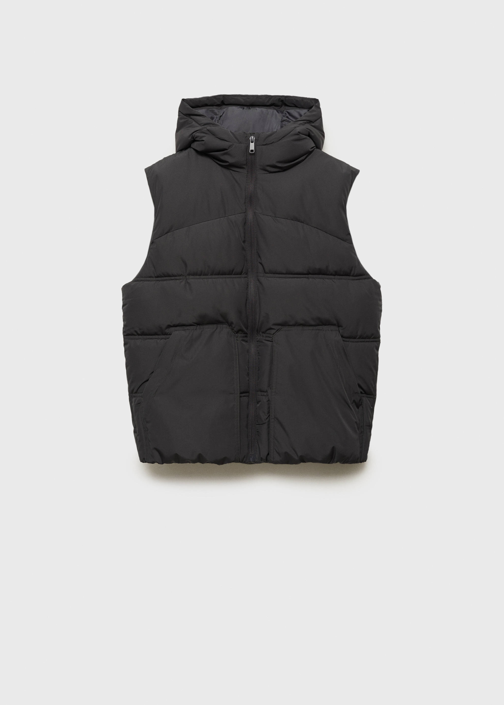 Quilted vest with hood - Article without model