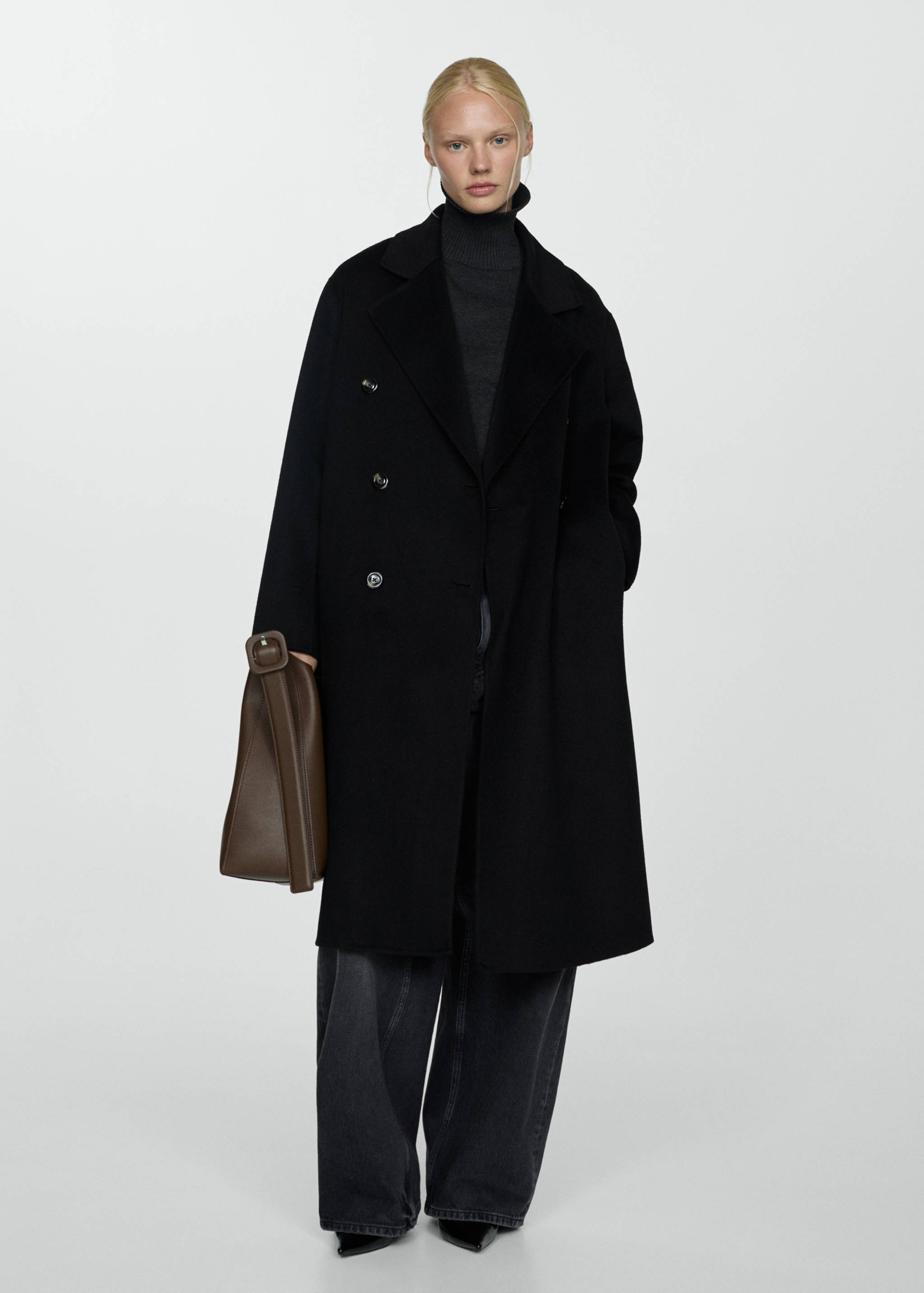 Handmade oversized wool coat - General plane