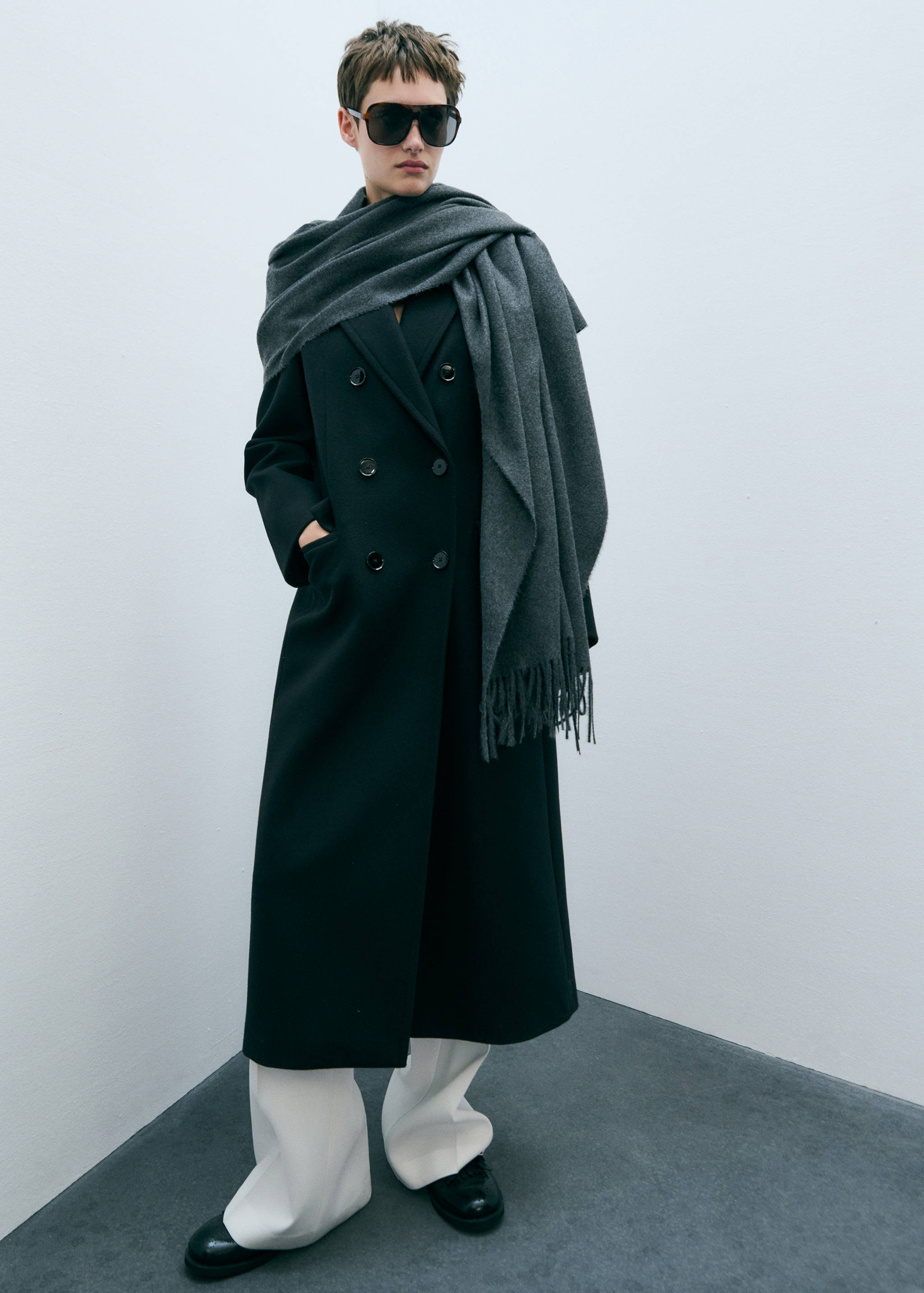Handmade oversized wool coat - Details of the article 9