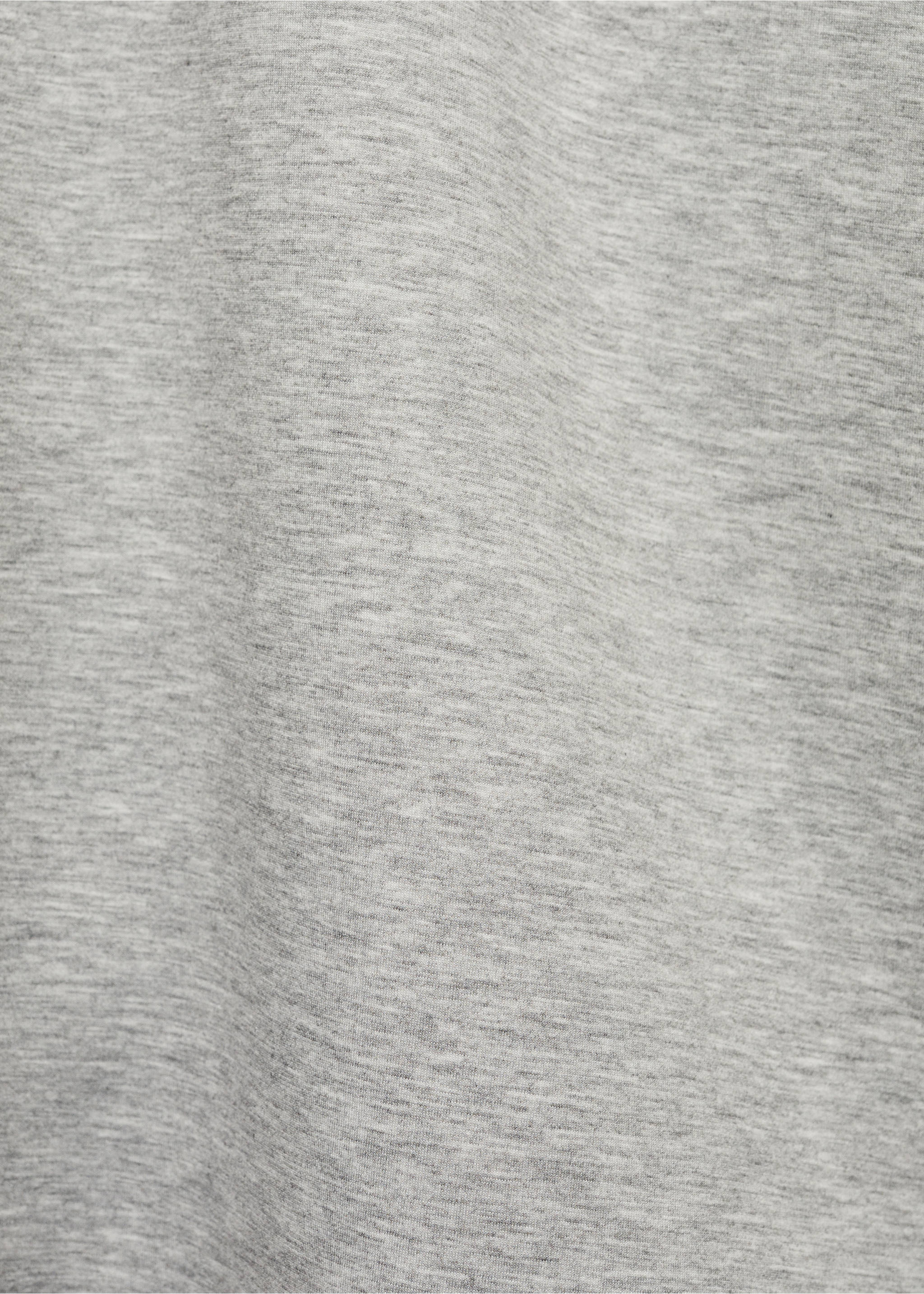 Толстовка поло relaxed fit - Деталь изделия 8, Меланжевый средний серый . Ref: 77025640-00.