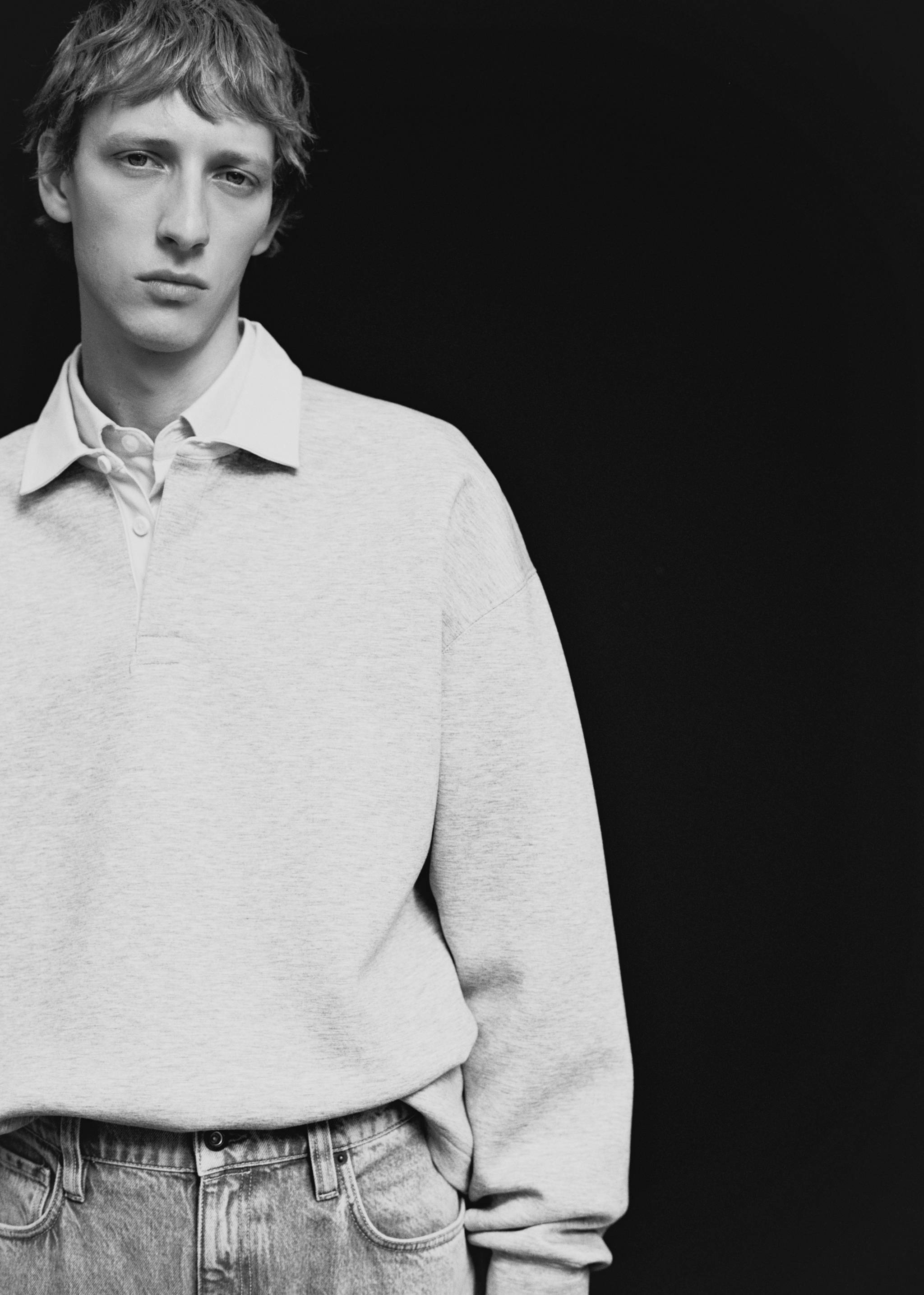 Relaxed-fit polo sweatshirt - Details of the article 3