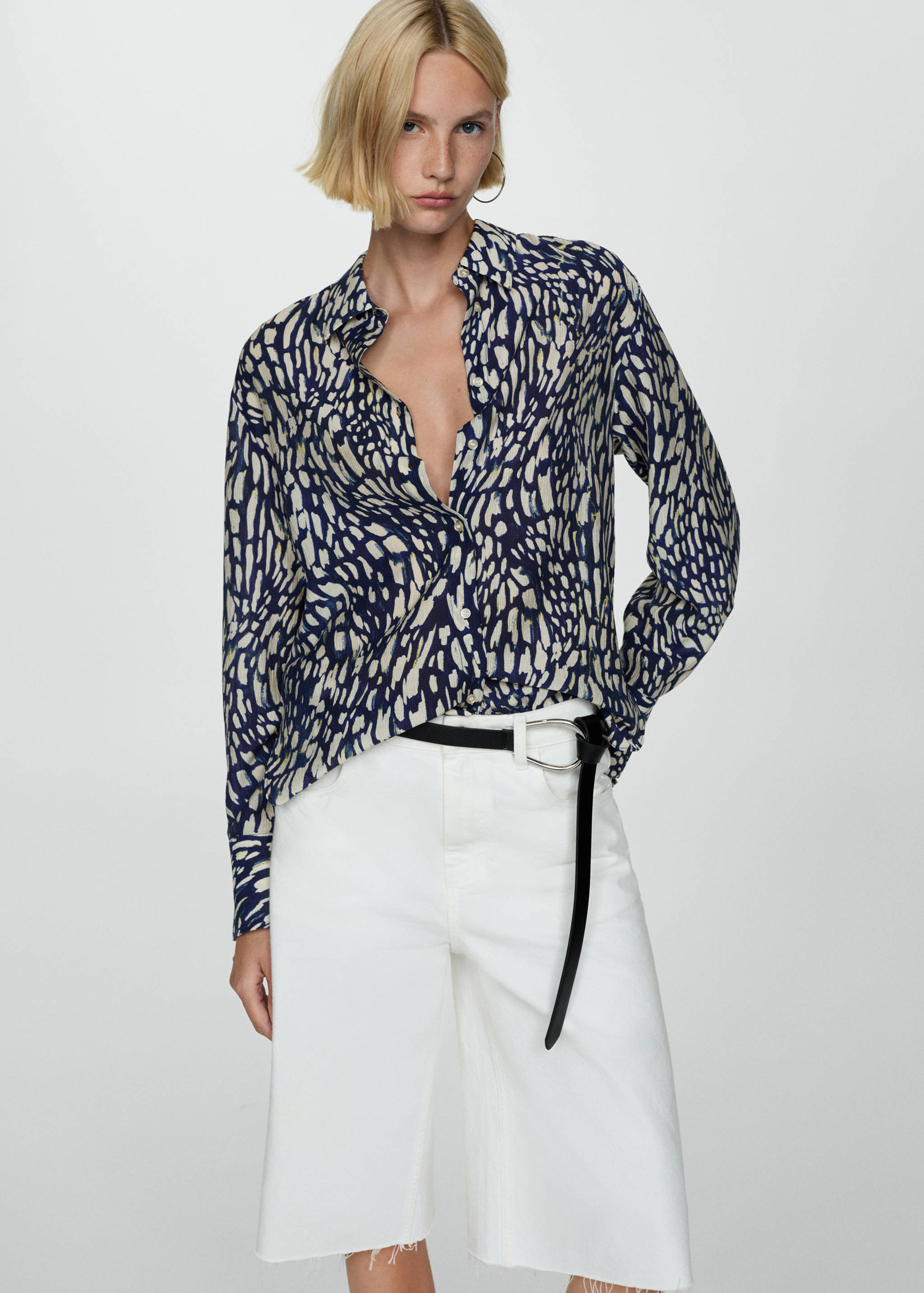 Lyocell printed shirt - Medium plane