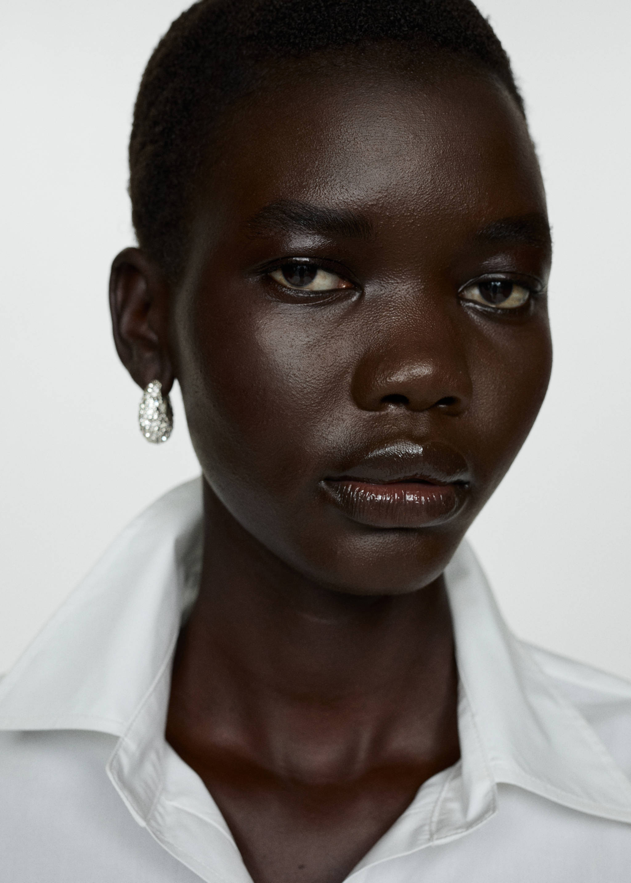 Gathered details cotton shirt - Details of the article 1