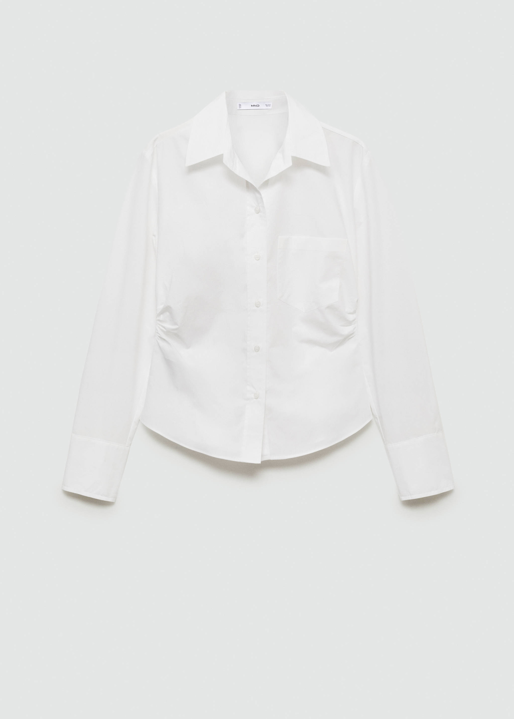 Gathered details cotton shirt - Article without model