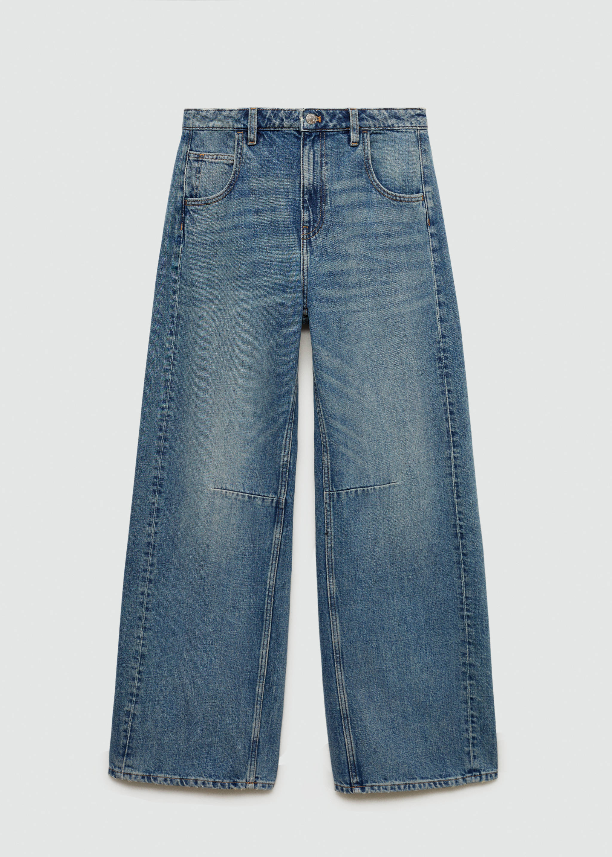 Wide leg mid-rise jeans - Article without model
