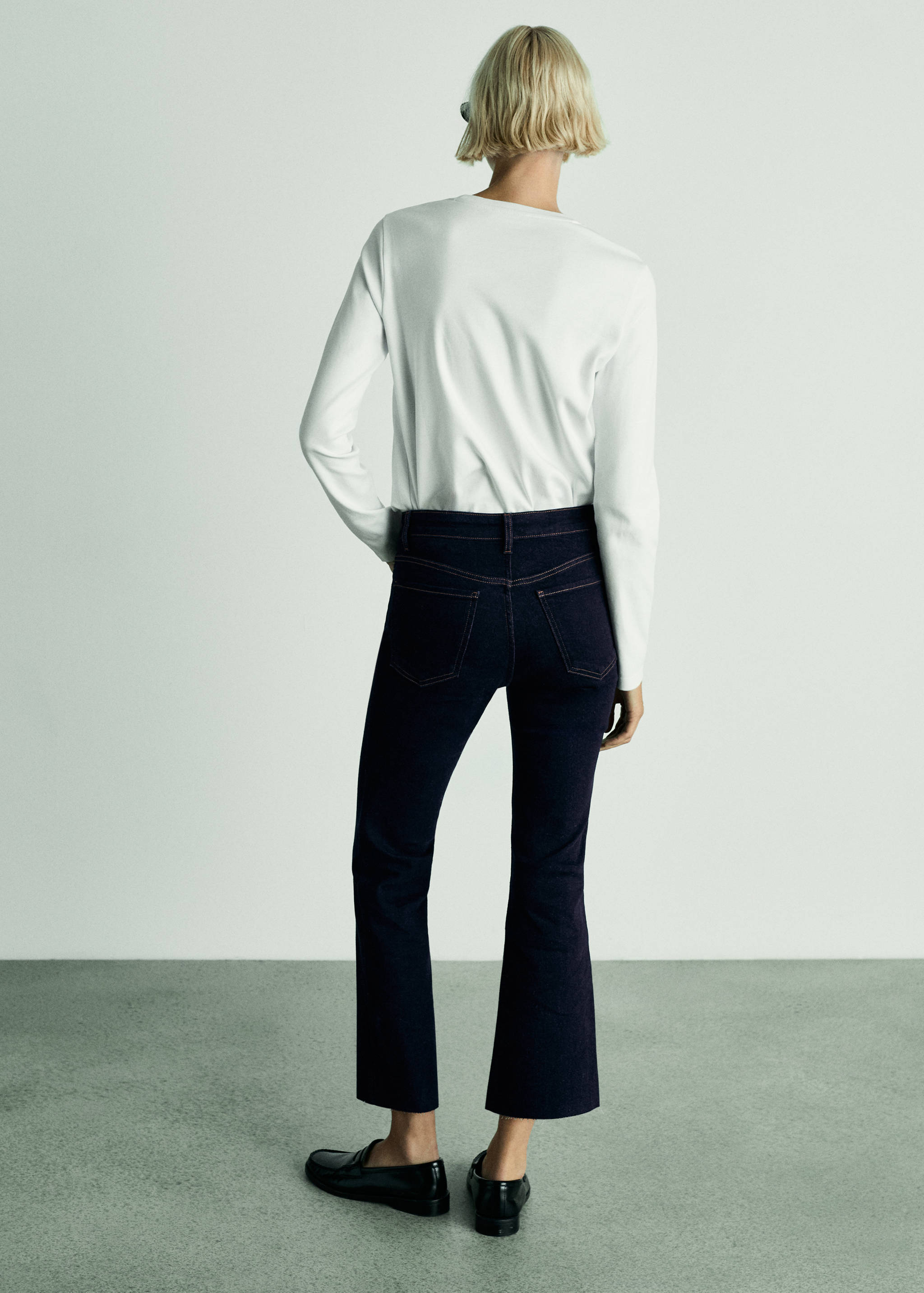 Sienna rinse-wash flared cropped jeans - Reverse of the article